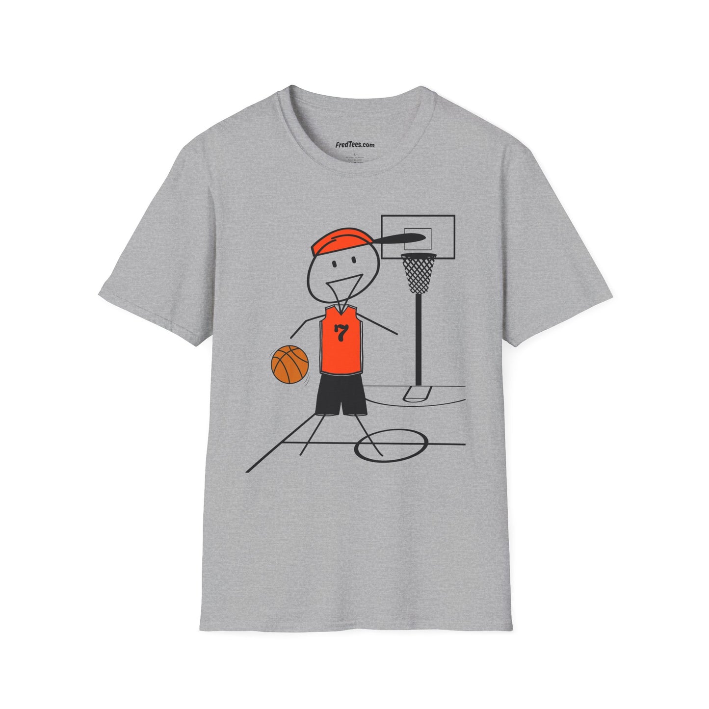 FRED is ready for the court! His forever motto - HAVE FUN, PLAY HARD, DON’T QUIT! Orange & Black
