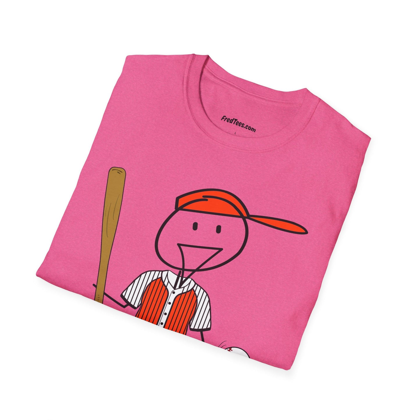 FRED is ready to PLAY BALL! His forever motto - HAVE FUN, PLAY HARD, DON’T QUIT! Orange & Black Pinstripe