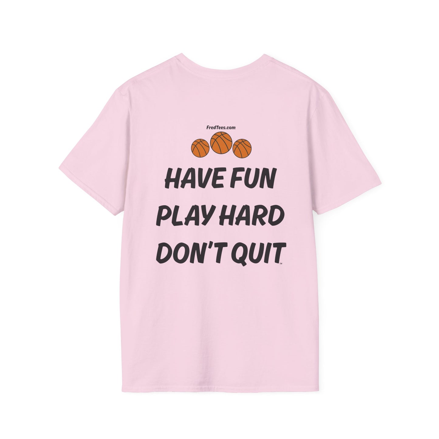 FRED is ready for the court! His forever motto - HAVE FUN, PLAY HARD, DON’T QUIT! Forest & White