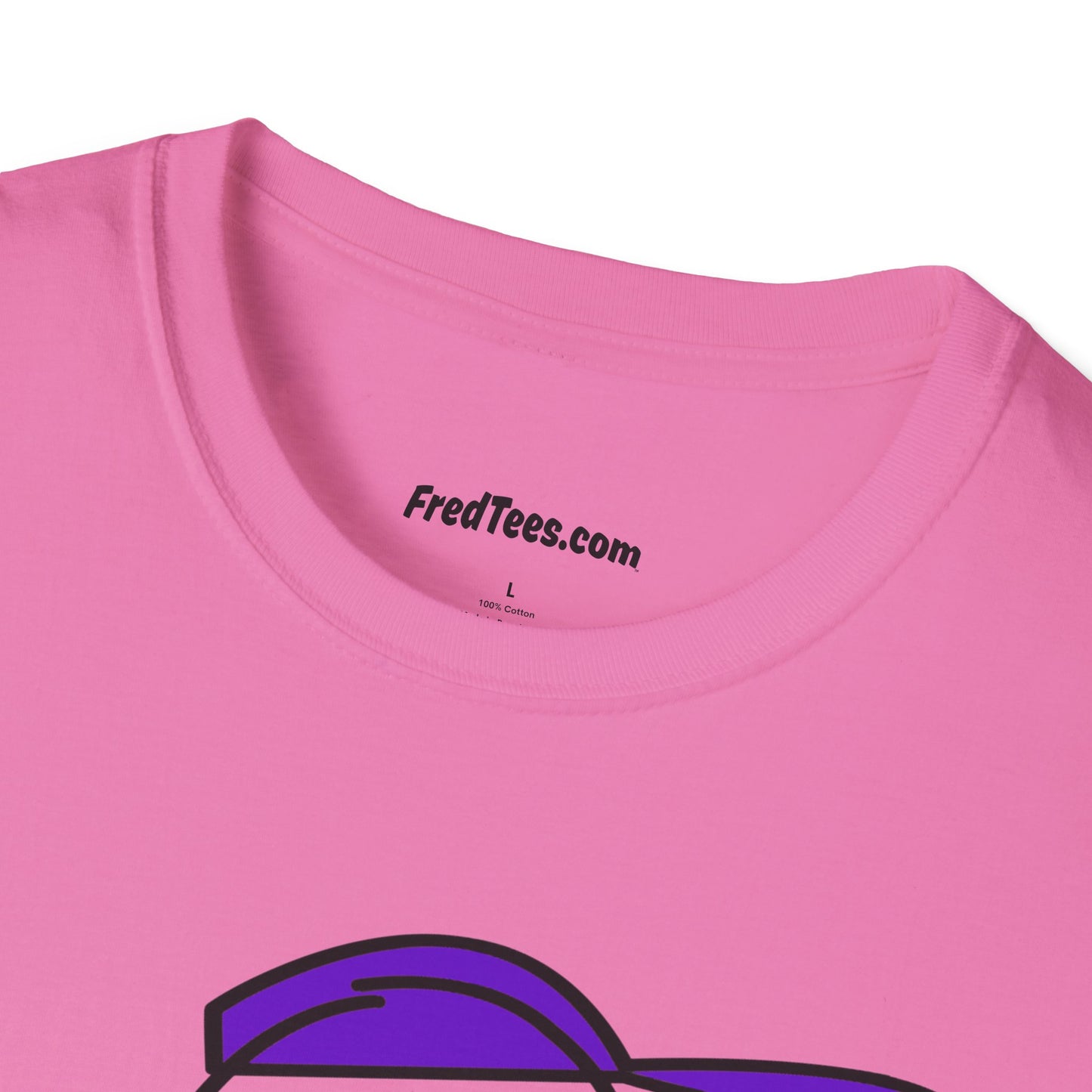FRED is ready to PLAY BALL! His forever motto - HAVE FUN, PLAY HARD, DON’T QUIT! Purple Pinstripe