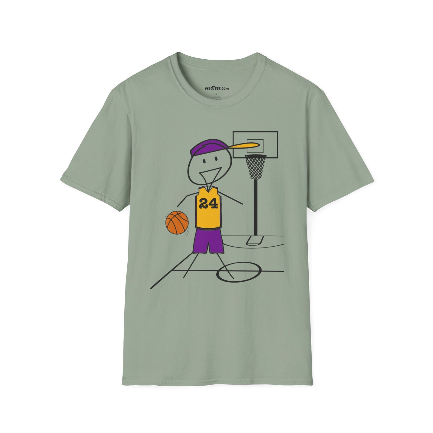 FRED is ready for the court! His forever motto - HAVE FUN, PLAY HARD, DON’T QUIT! Another Purple & Yellow
