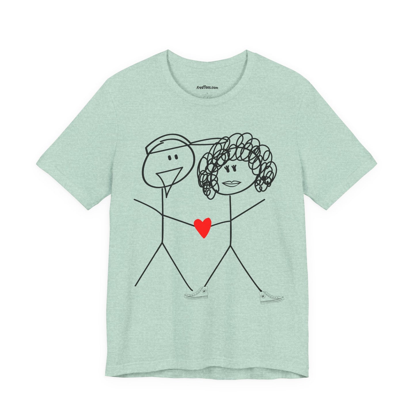 FRED and WENDI - the anniversary celebration shirt! LOVE is in the air! Bella+Canvas version