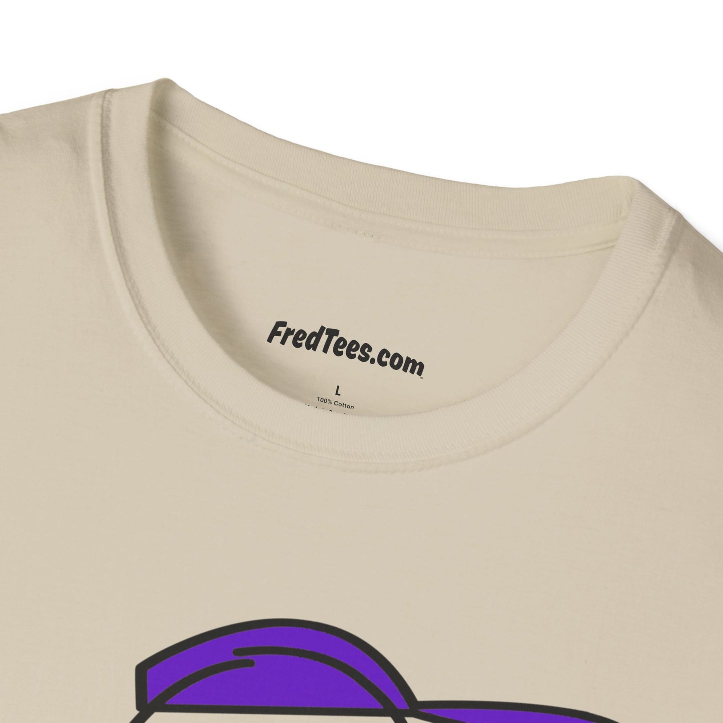 FRED is ready to PLAY BALL! His forever motto - HAVE FUN, PLAY HARD, DON’T QUIT! Purple Pinstripe