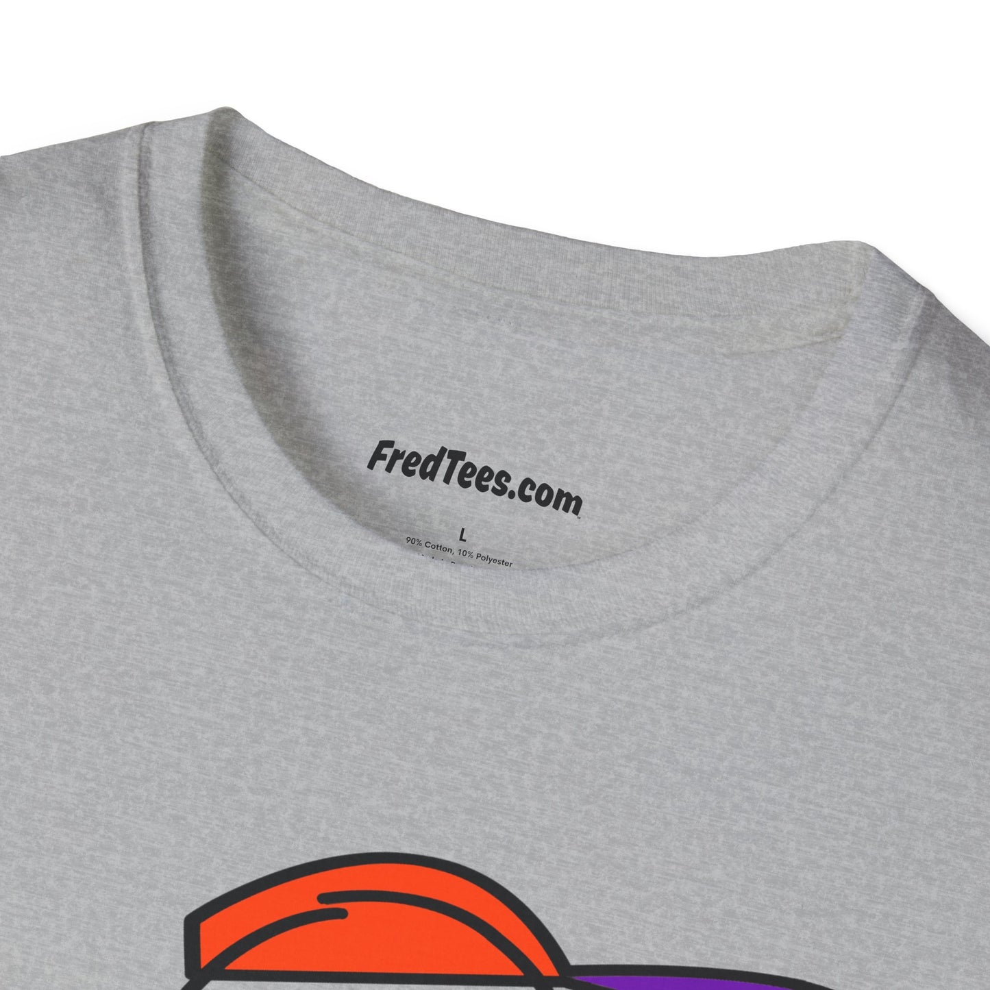 FRED is ready to PLAY BALL! His forever motto - HAVE FUN, PLAY HARD, DON’T QUIT! Orange & Purple Pinstripe