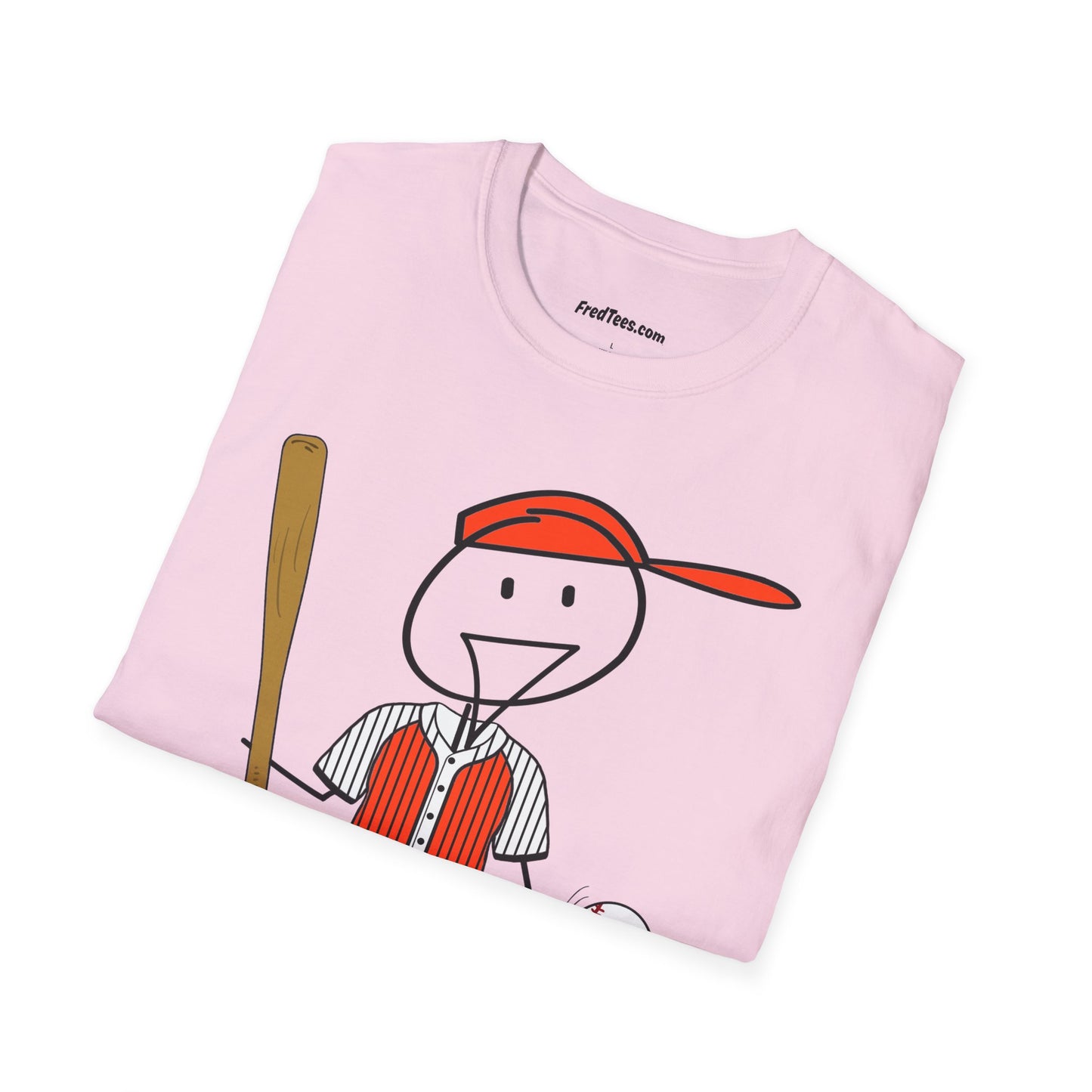 FRED is ready to PLAY BALL! His forever motto - HAVE FUN, PLAY HARD, DON’T QUIT! Orange & Black Pinstripe