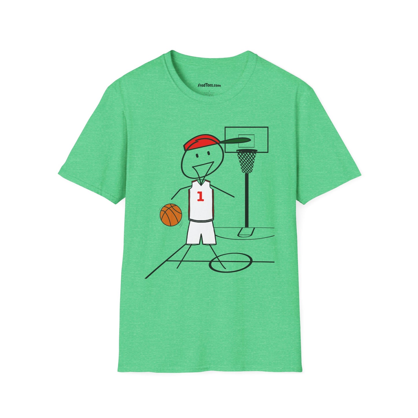 FRED is ready for the court! His forever motto - HAVE FUN, PLAY HARD, DON’T QUIT! Red & White