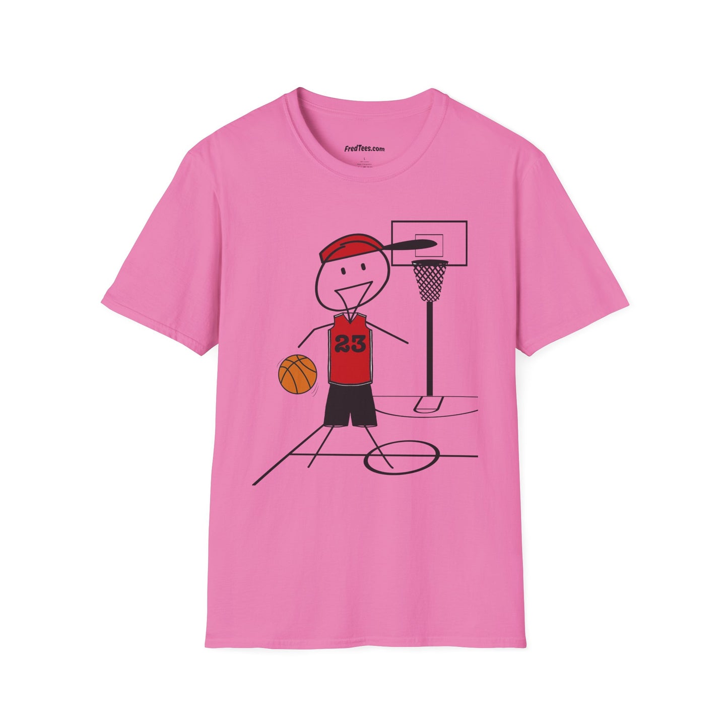 FRED is ready for the court! His forever motto - HAVE FUN, PLAY HARD, DON’T QUIT! Red & Black
