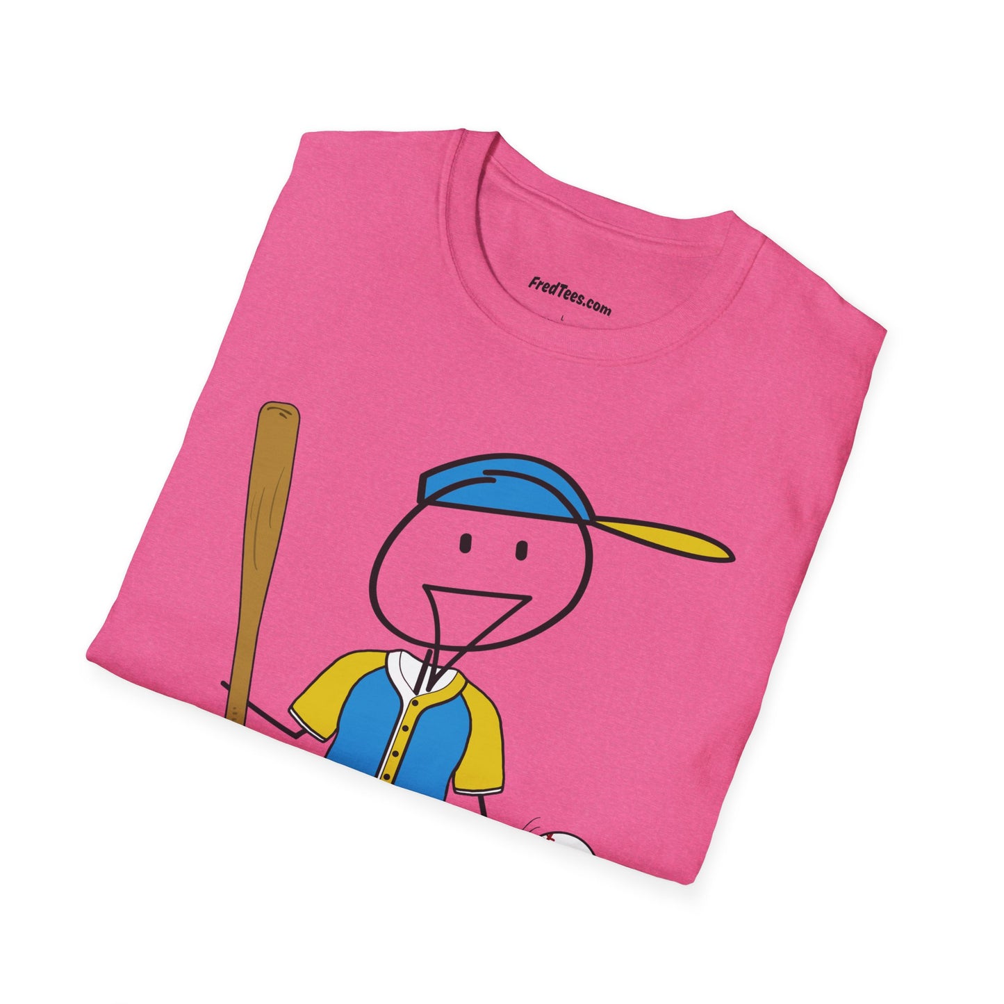 FRED is ready to PLAY BALL! His forever motto - HAVE FUN, PLAY HARD, DON’T QUIT! Aqua & Yellow