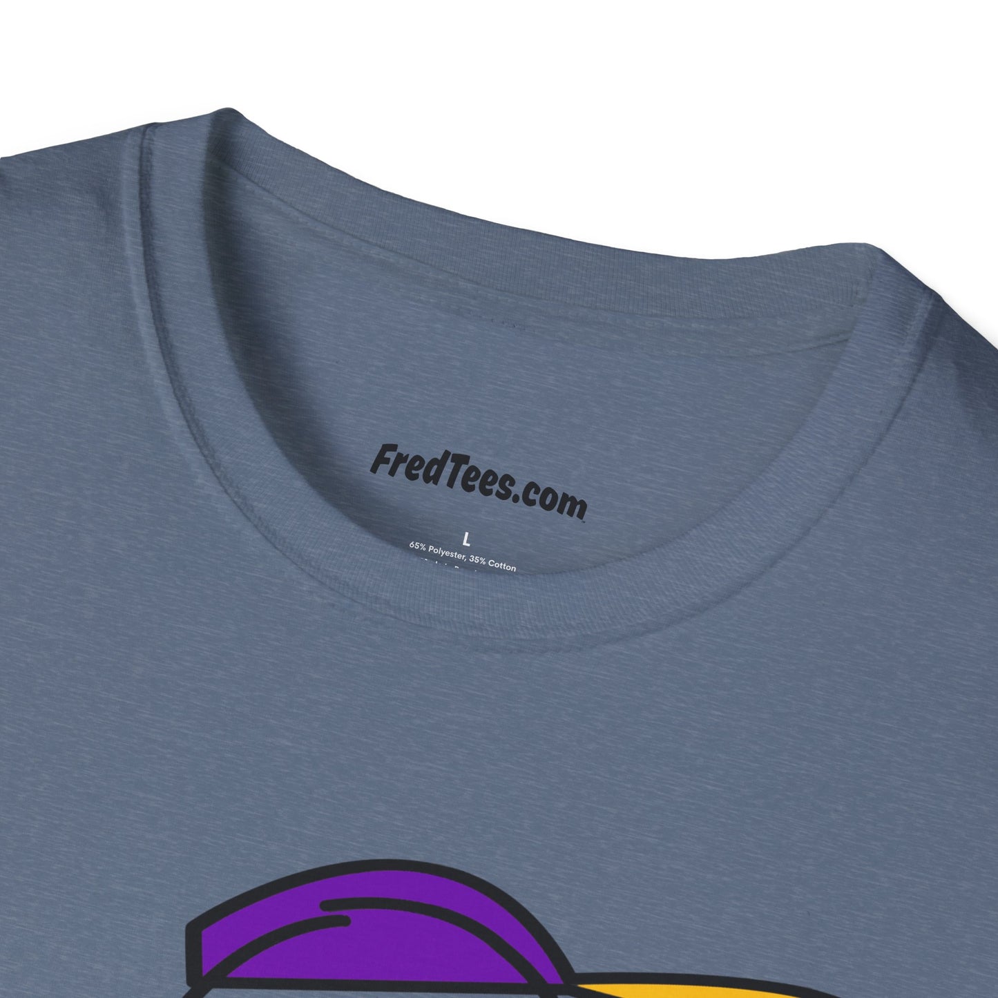 FRED is ready to PLAY BALL! His forever motto - HAVE FUN, PLAY HARD, DON’T QUIT! Purple & Yellow