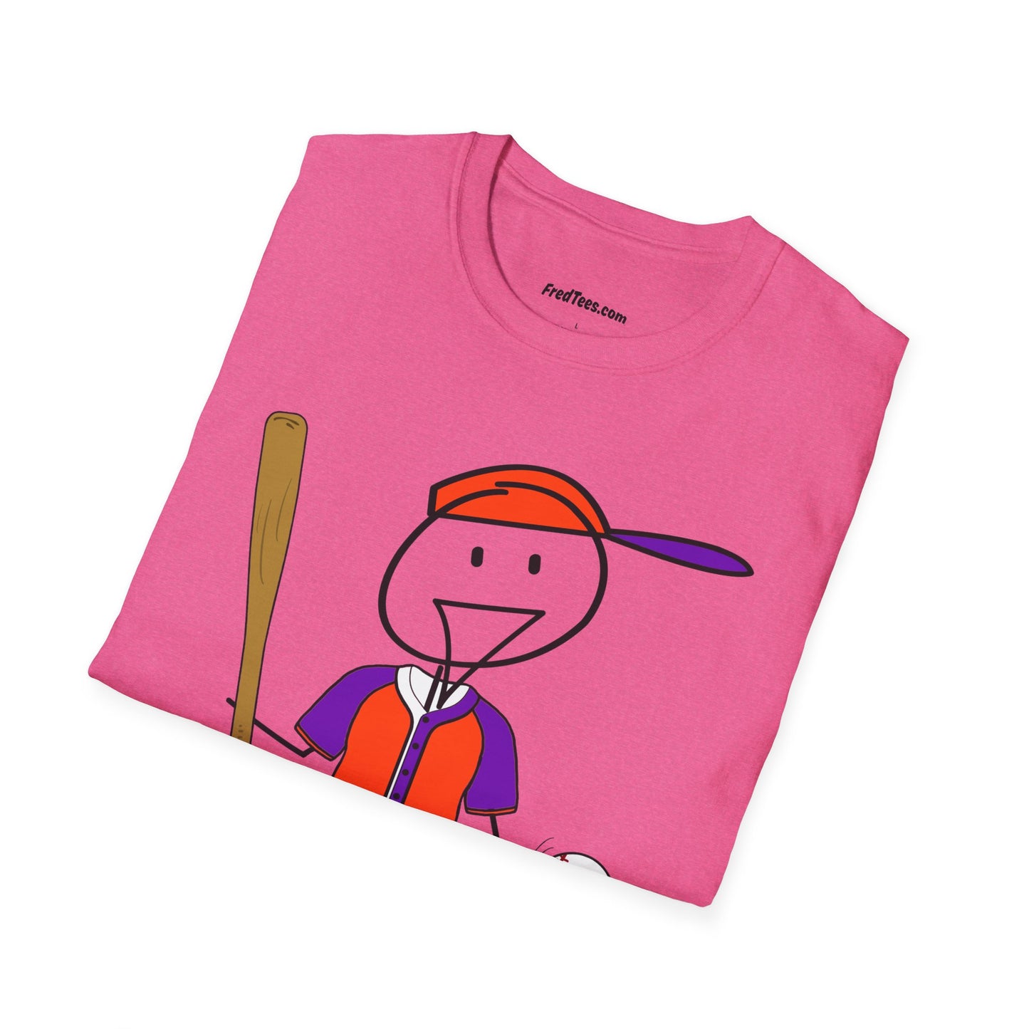 FRED is ready to PLAY BALL! His forever motto - HAVE FUN, PLAY HARD, DON’T QUIT! Orange & Purple