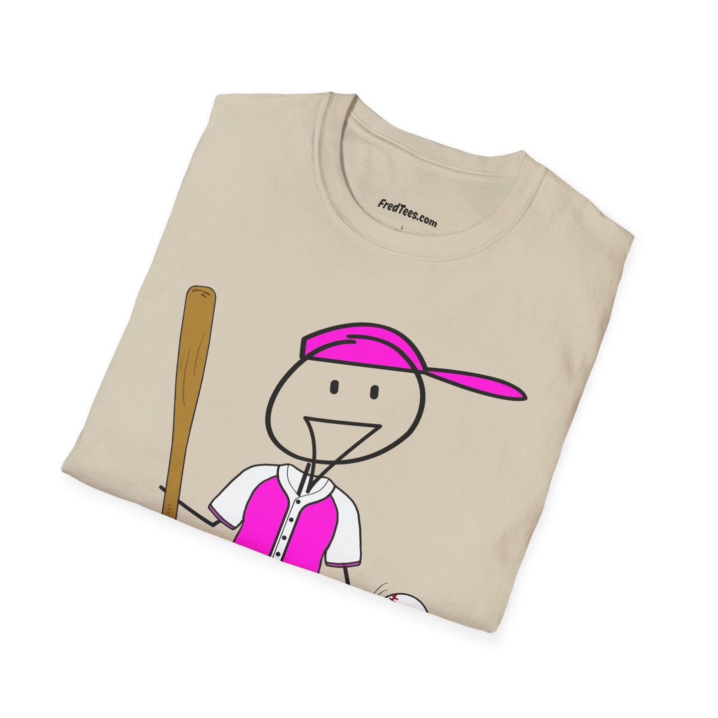 FRED is ready to PLAY BALL! His forever motto - HAVE FUN, PLAY HARD, DON’T QUIT! Hot Pink