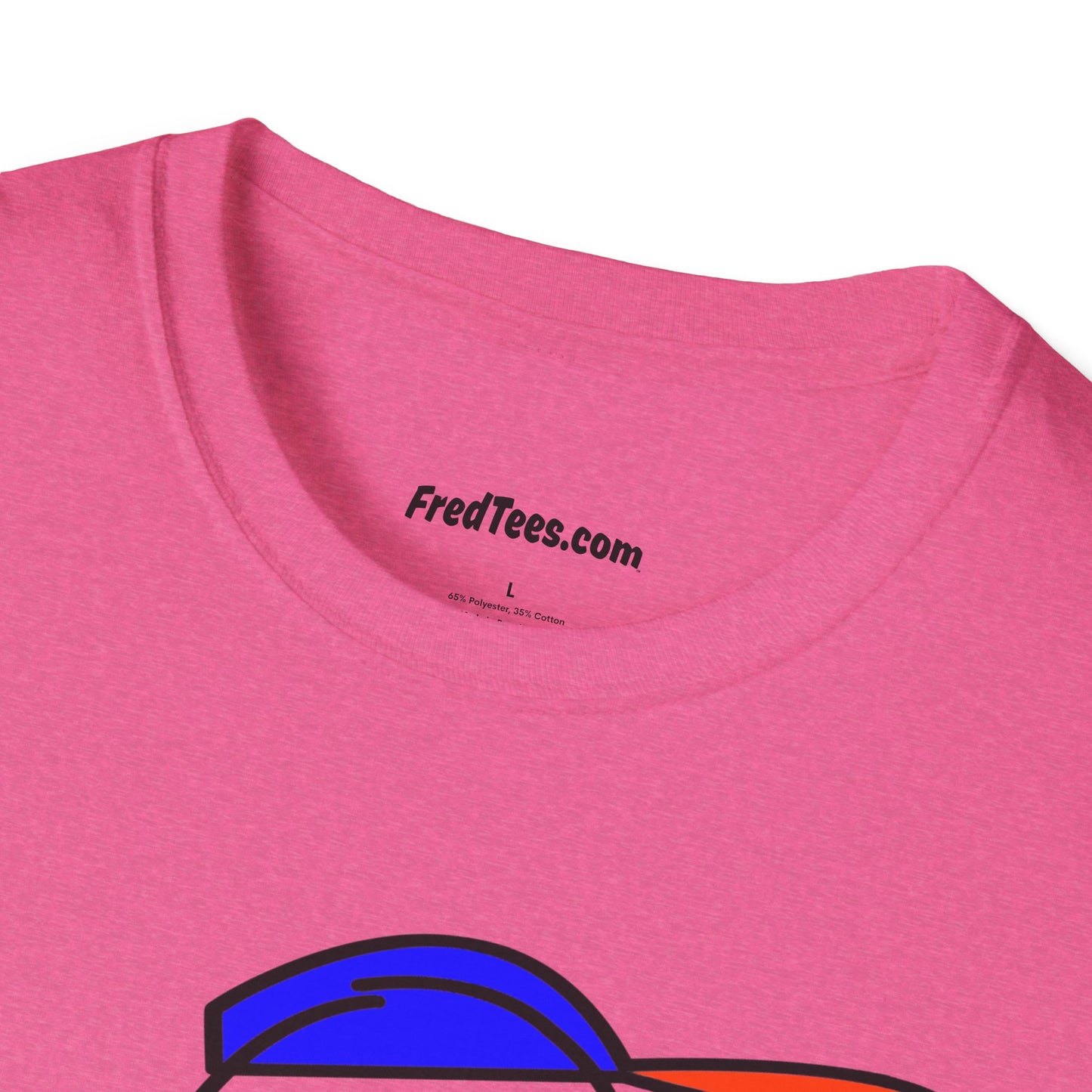 FRED is ready to PLAY BALL! His forever motto - HAVE FUN, PLAY HARD, DON’T QUIT! Orange & Royal Pinstripe