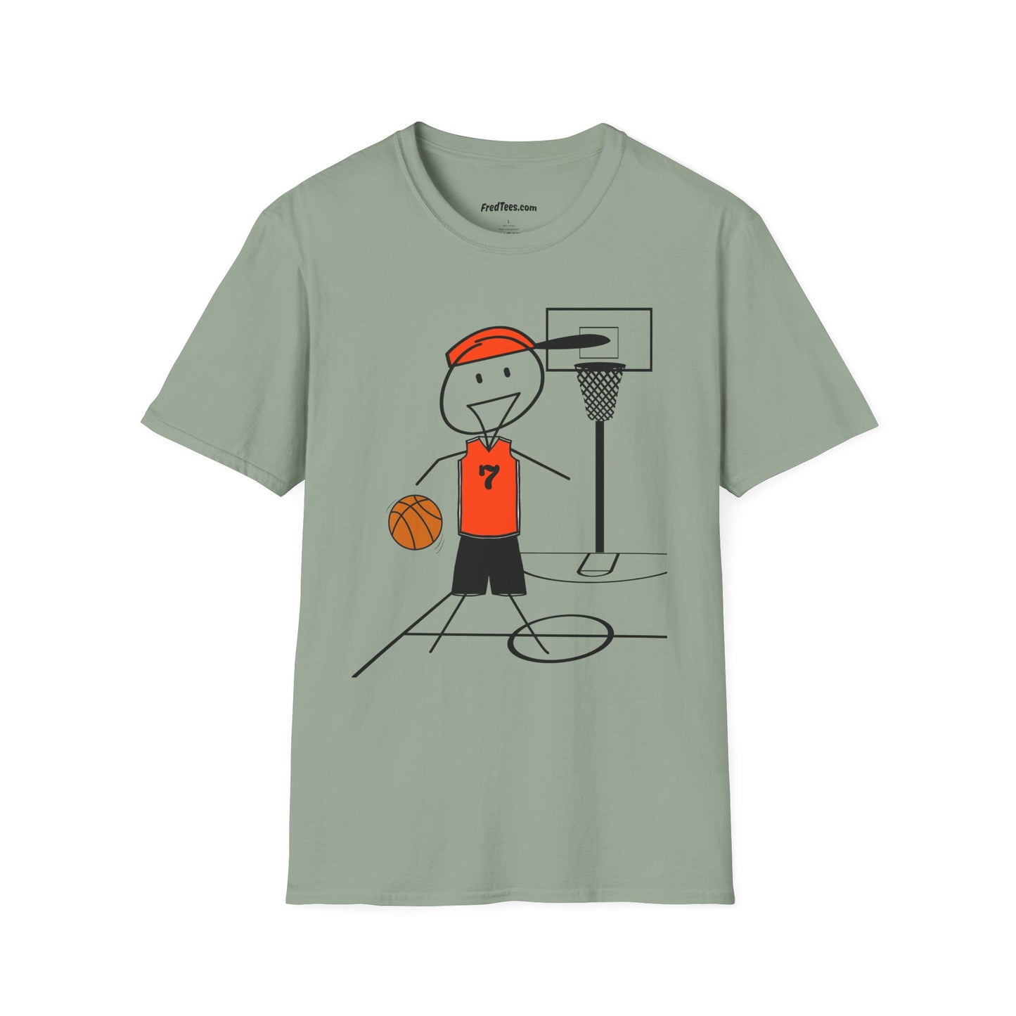 FRED is ready for the court! His forever motto - HAVE FUN, PLAY HARD, DON’T QUIT! Orange & Black