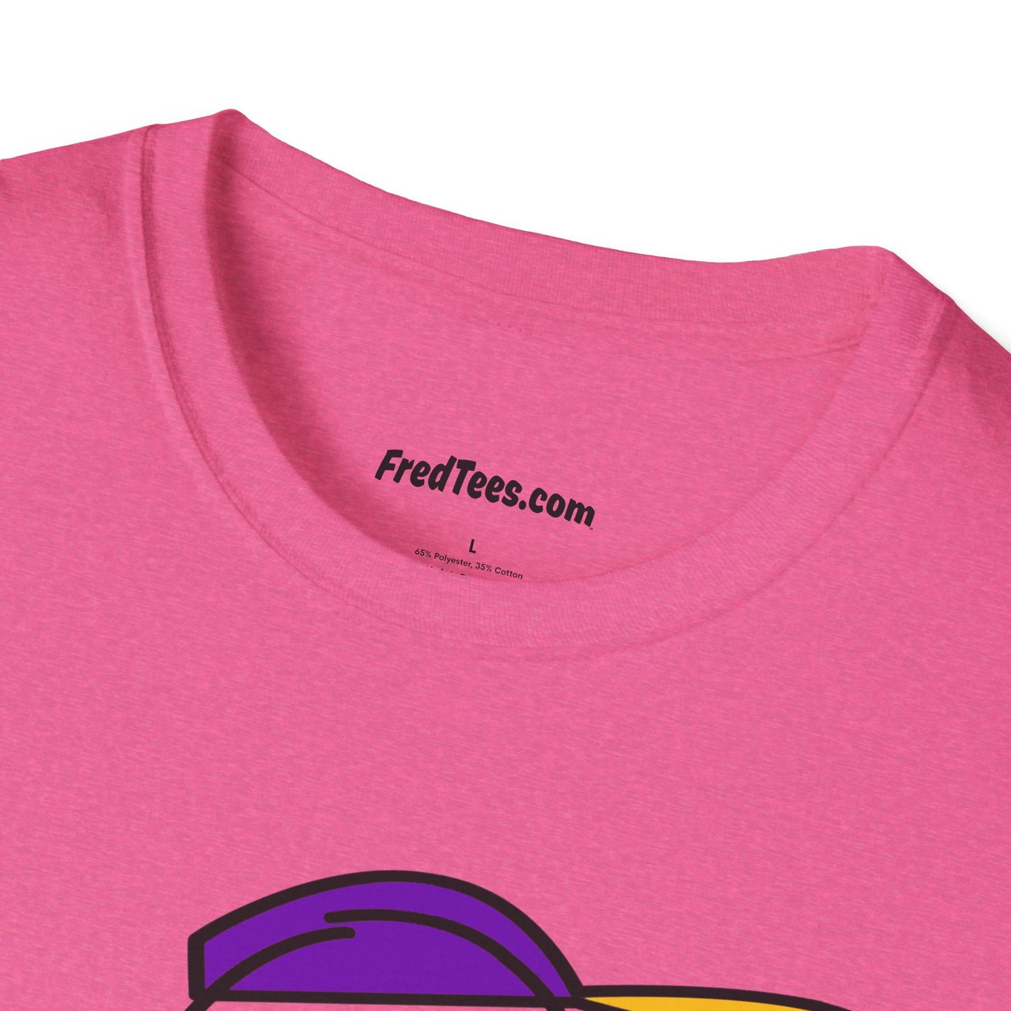 FRED is ready to PLAY BALL! His forever motto - HAVE FUN, PLAY HARD, DON’T QUIT! Purple & Yellow