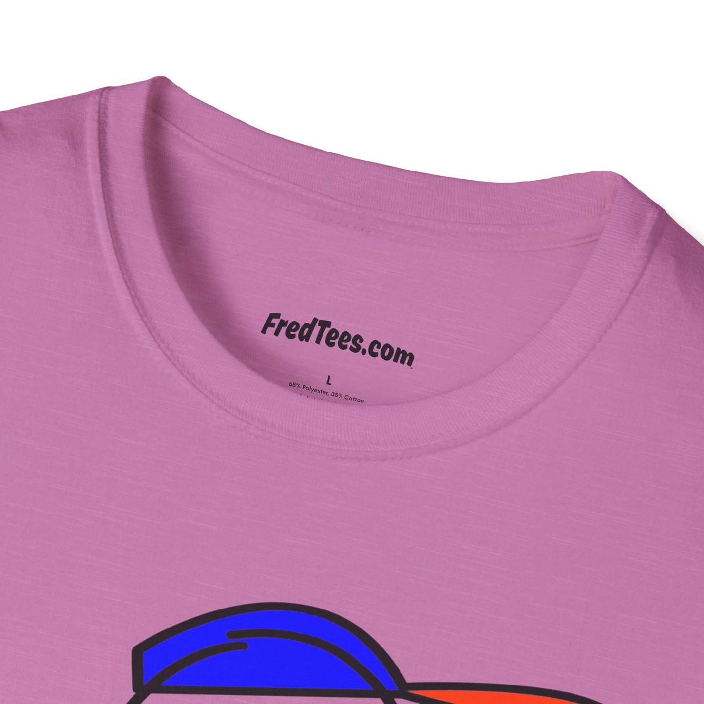 FRED is ready to PLAY BALL! His forever motto - HAVE FUN, PLAY HARD, DON’T QUIT! Orange & Royal Pinstripe