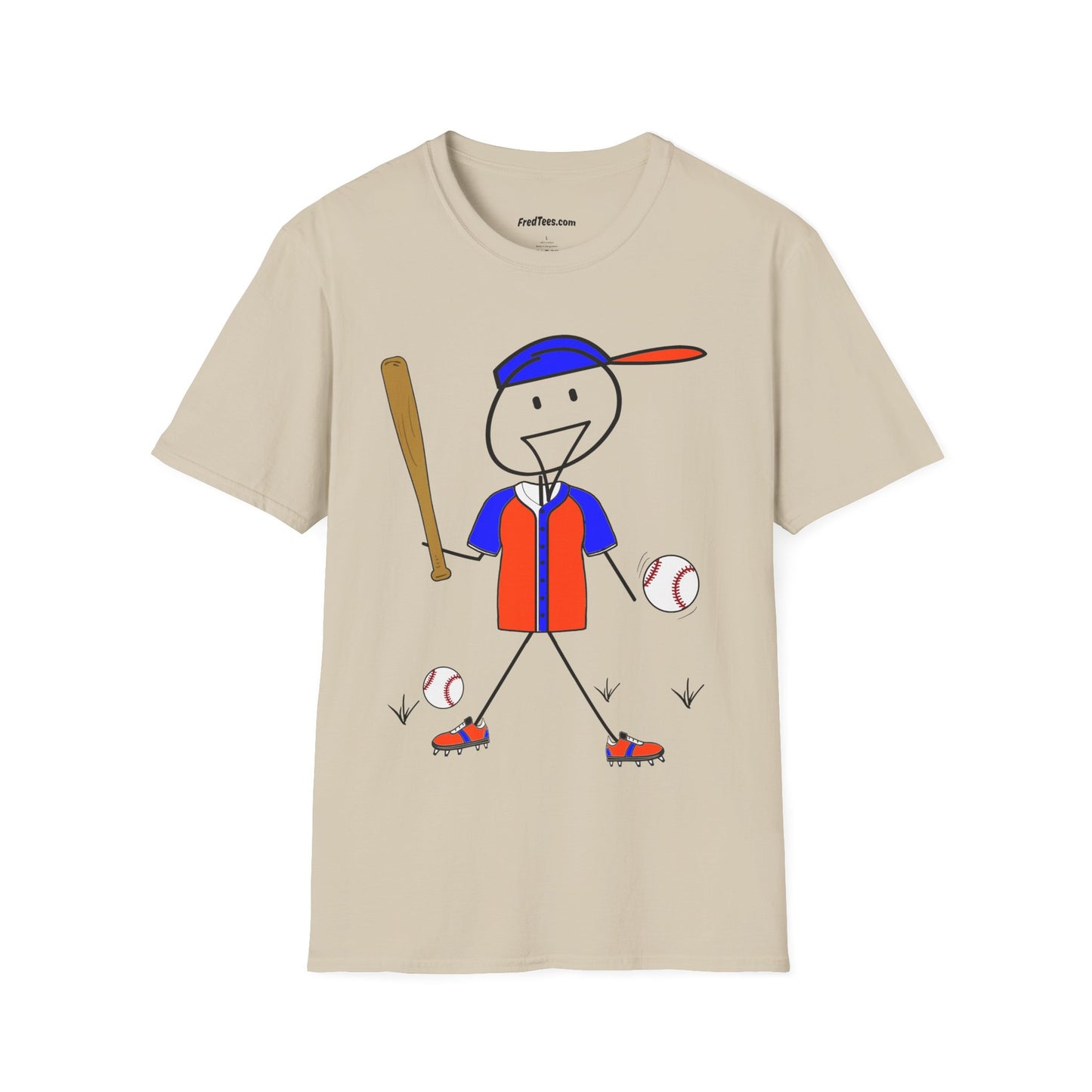 FRED is ready to PLAY BALL! His forever motto - HAVE FUN, PLAY HARD, DON’T QUIT! Orange & Royal