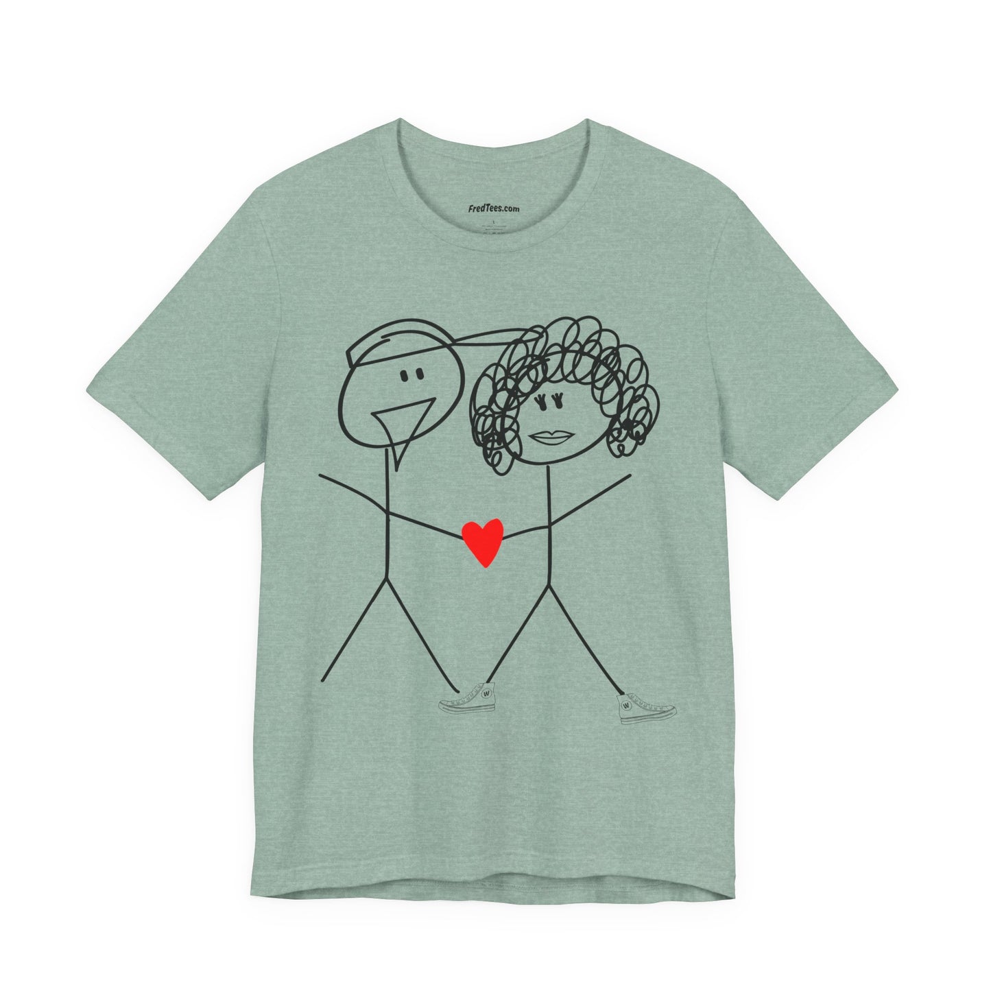 FRED and WENDI - the anniversary celebration shirt! LOVE is in the air!    Bella+Canvas version