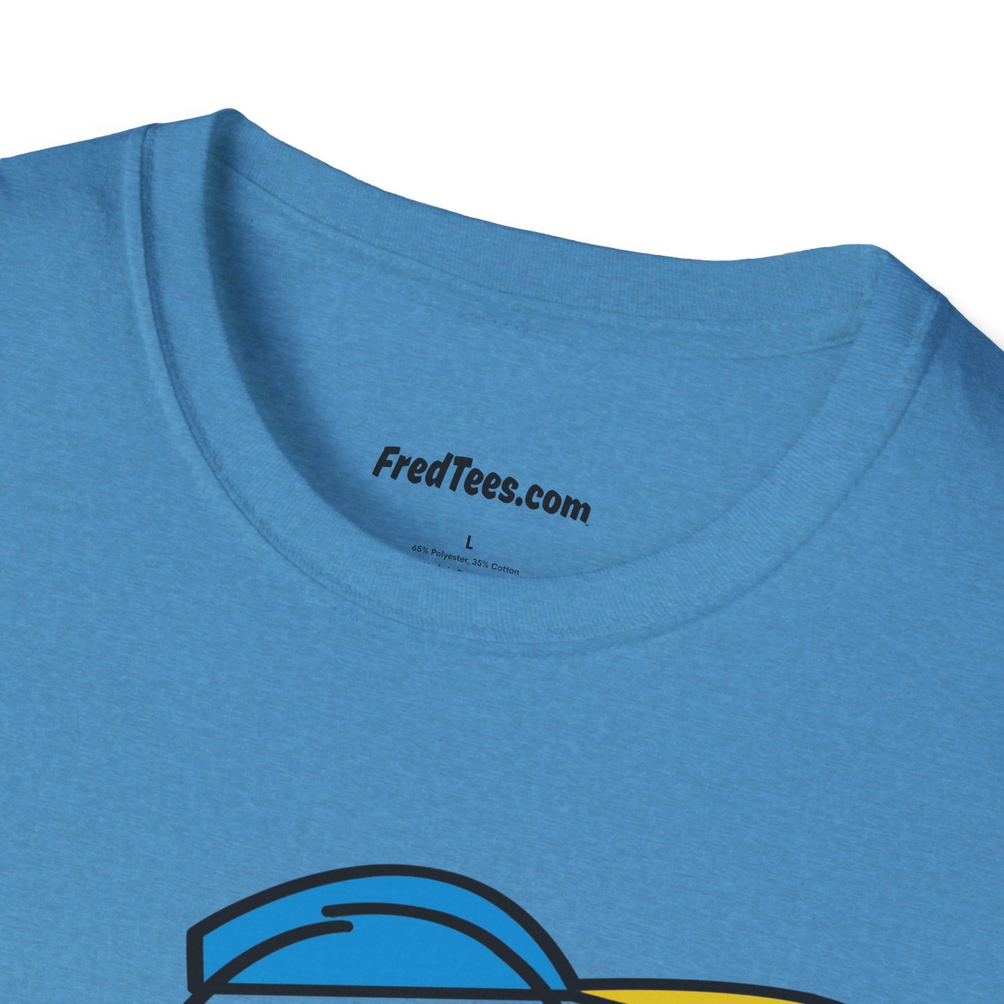 FRED is ready to PLAY BALL! His forever motto - HAVE FUN, PLAY HARD, DON’T QUIT! Aqua & Yellow Pinstripe