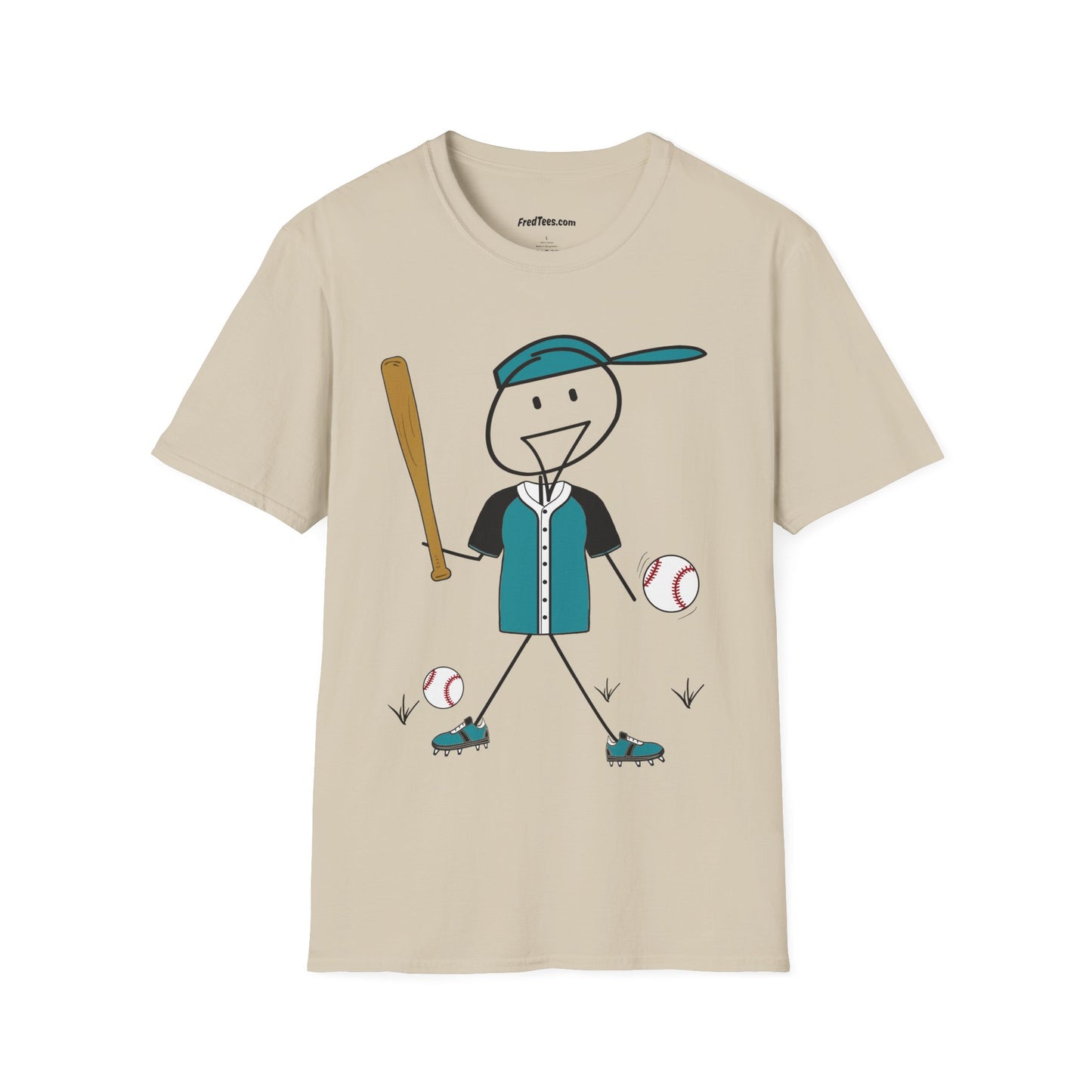 FRED is ready to PLAY BALL! His forever motto - HAVE FUN, PLAY HARD, DON’T QUIT! Teal & Black