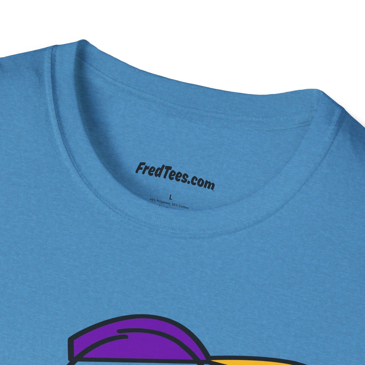 FRED is ready to PLAY BALL! His forever motto - HAVE FUN, PLAY HARD, DON’T QUIT! Purple & Yellow