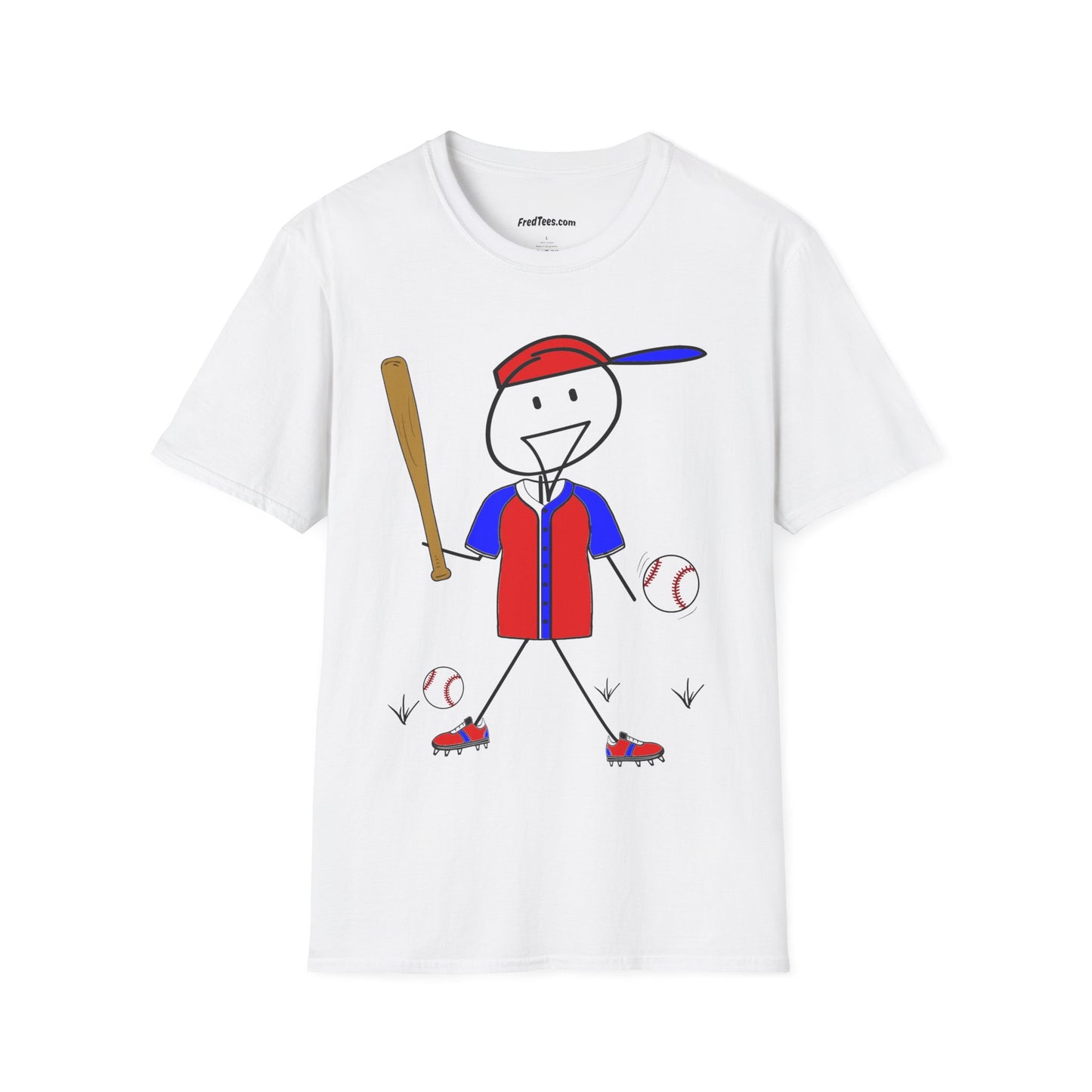 FRED is ready to PLAY BALL! His forever motto - HAVE FUN, PLAY HARD, DON’T QUIT! Red, White & Blue