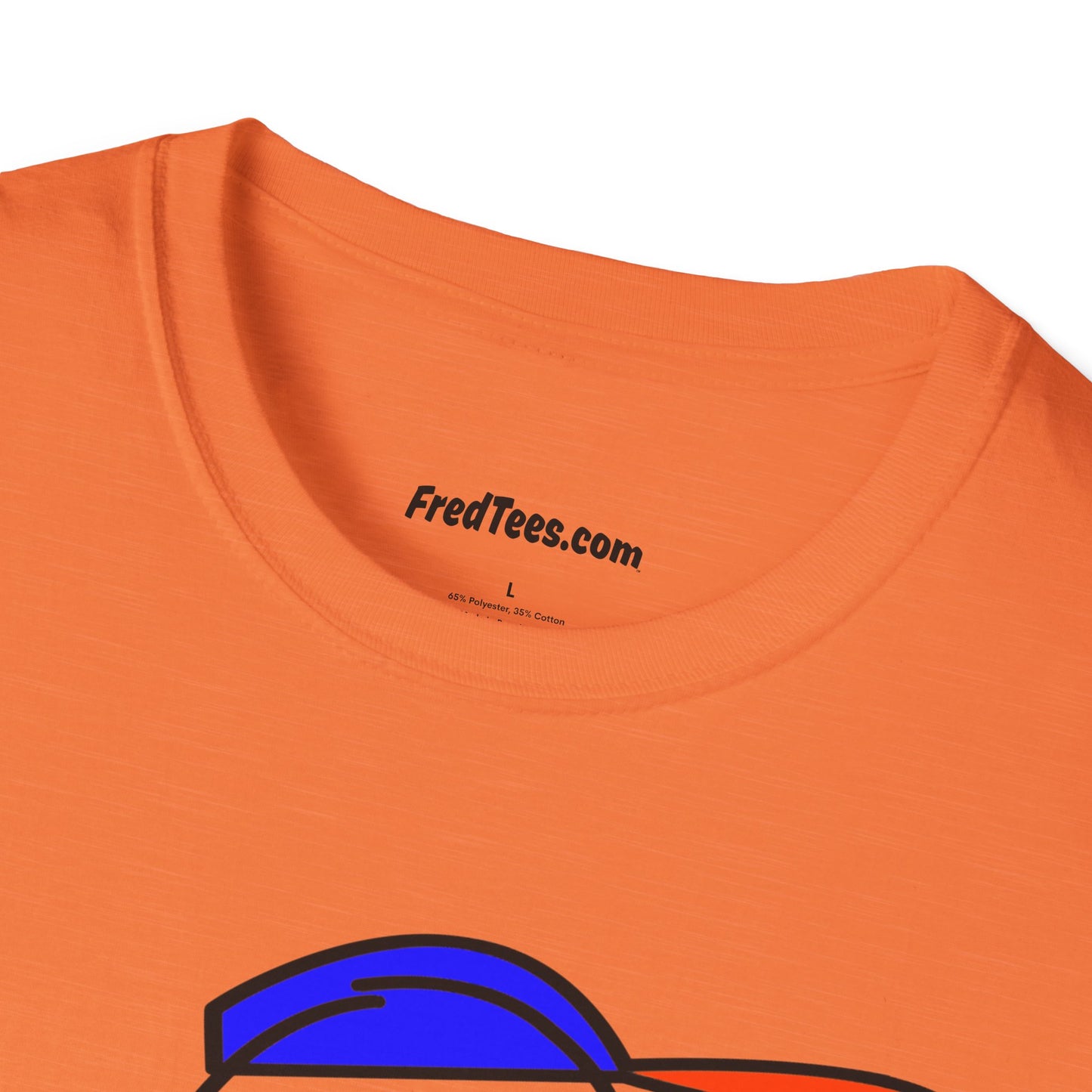 FRED is ready to PLAY BALL! His forever motto - HAVE FUN, PLAY HARD, DON’T QUIT! Orange & Royal Pinstripe