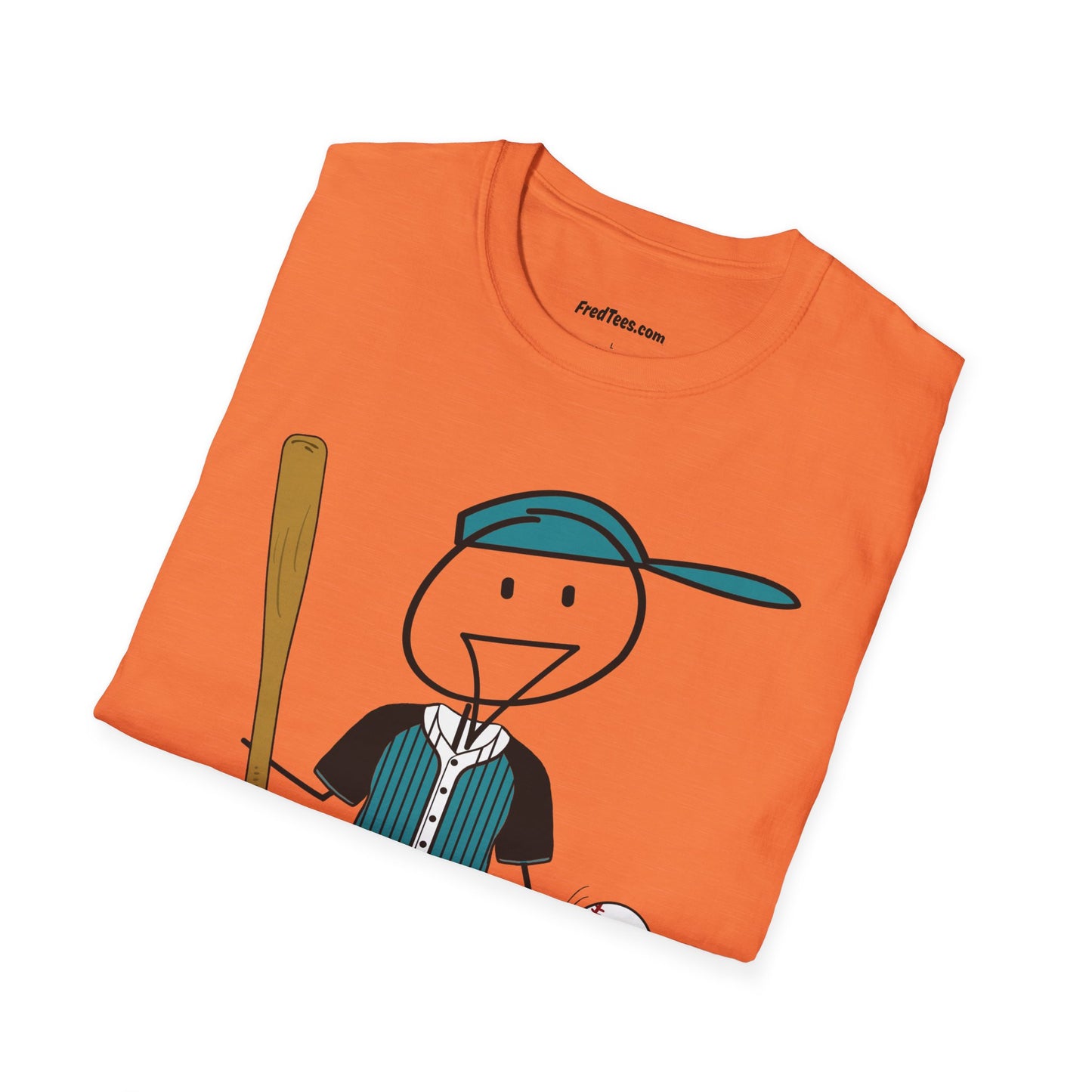 FRED is ready to PLAY BALL! His forever motto - HAVE FUN, PLAY HARD, DON’T QUIT! Teal & Black Pinstripe
