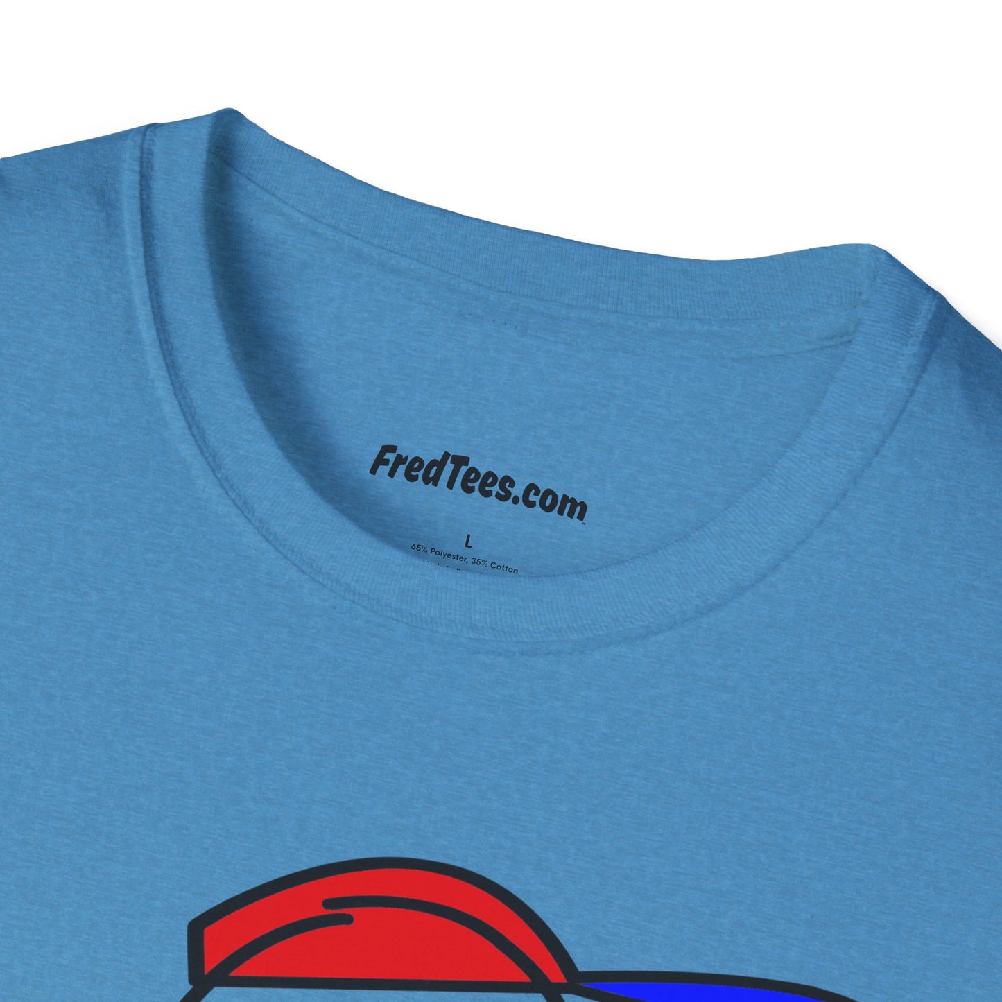 FRED is ready to PLAY BALL! His forever motto - HAVE FUN, PLAY HARD, DON’T QUIT! Red, White & Blue Pinstripe