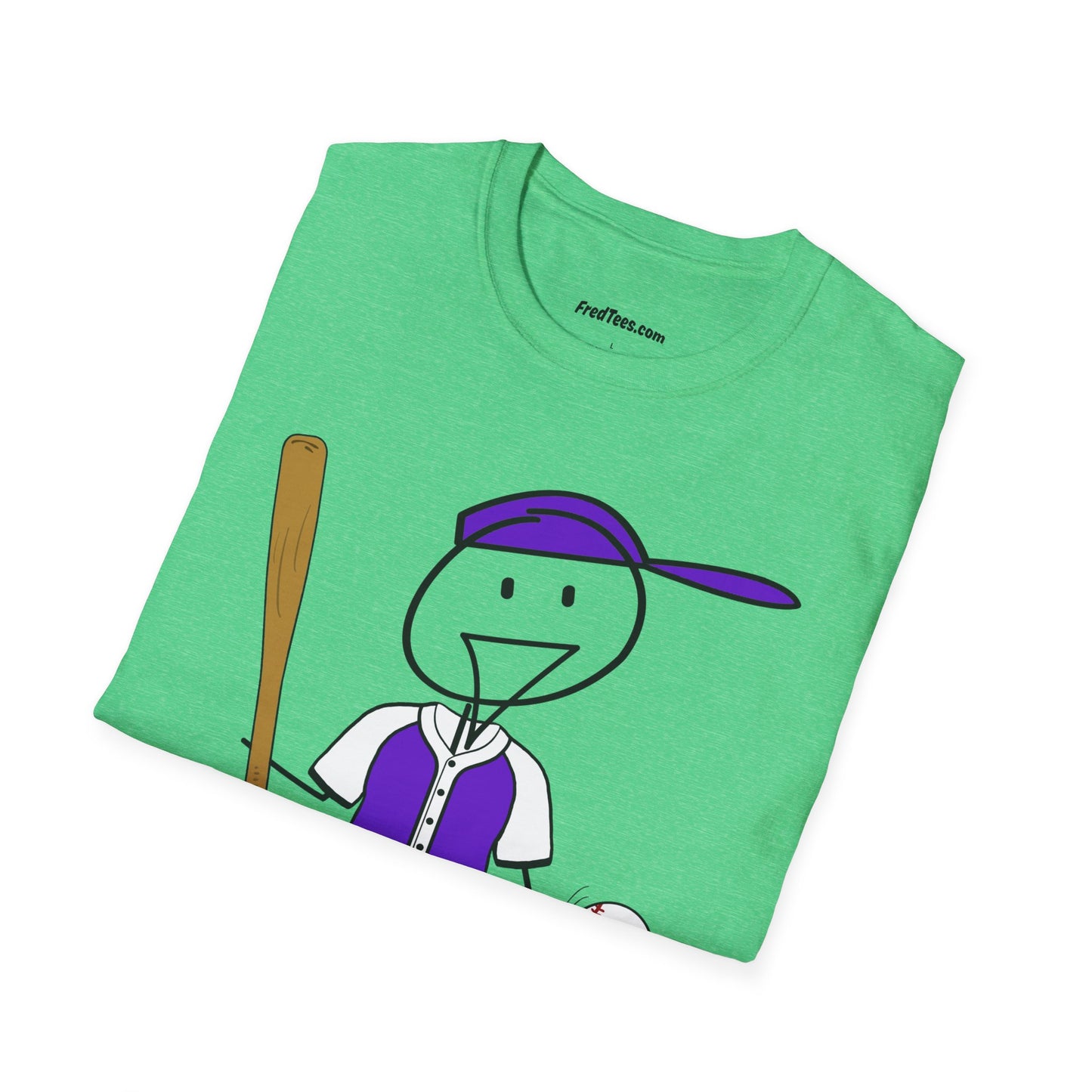 FRED is ready to PLAY BALL! His forever motto - HAVE FUN, PLAY HARD, DON’T QUIT! Purple