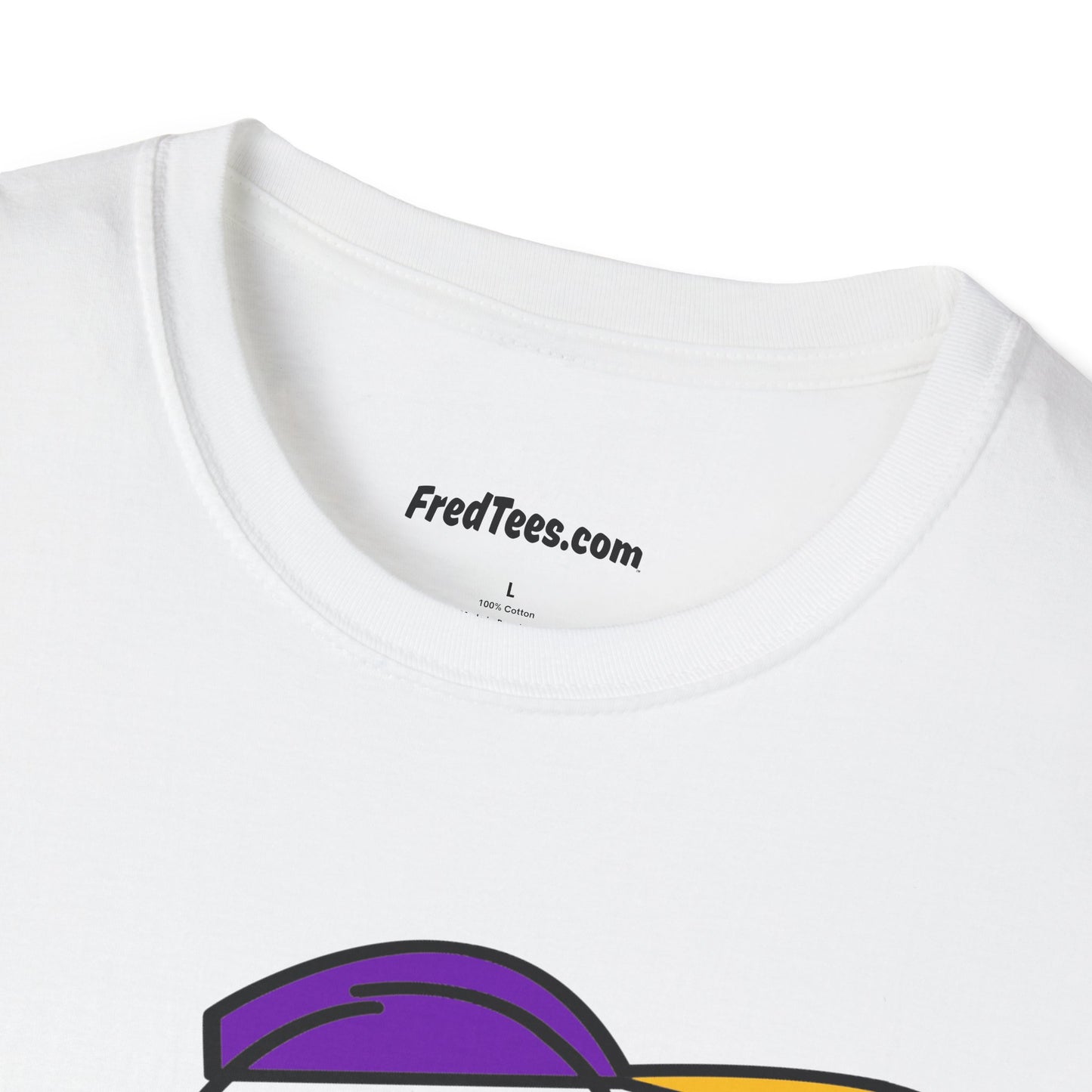 FRED is ready to PLAY BALL! His forever motto - HAVE FUN, PLAY HARD, DON’T QUIT! Purple & Yellow