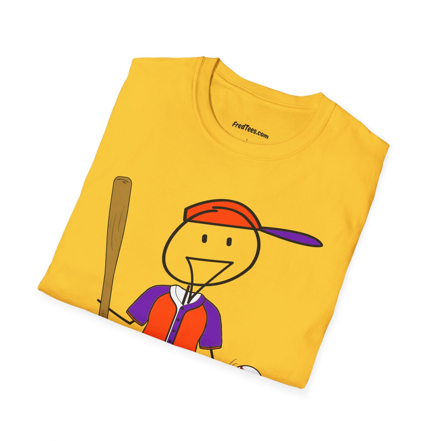 FRED is ready to PLAY BALL! His forever motto - HAVE FUN, PLAY HARD, DON’T QUIT! Orange & Purple