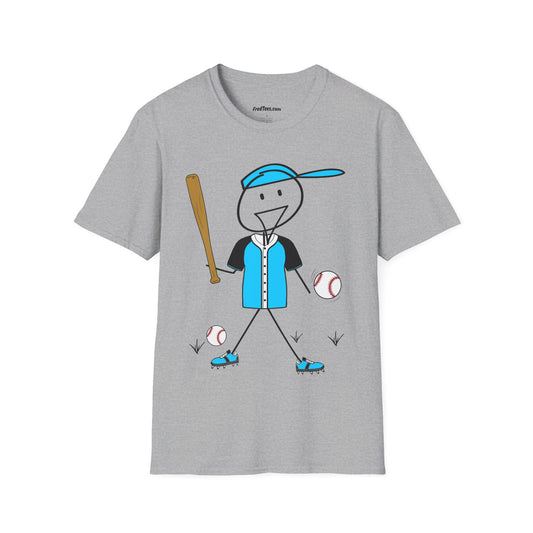 FRED is ready to PLAY BALL! His forever motto - HAVE FUN, PLAY HARD, DON’T QUIT! Sky Blue & Black