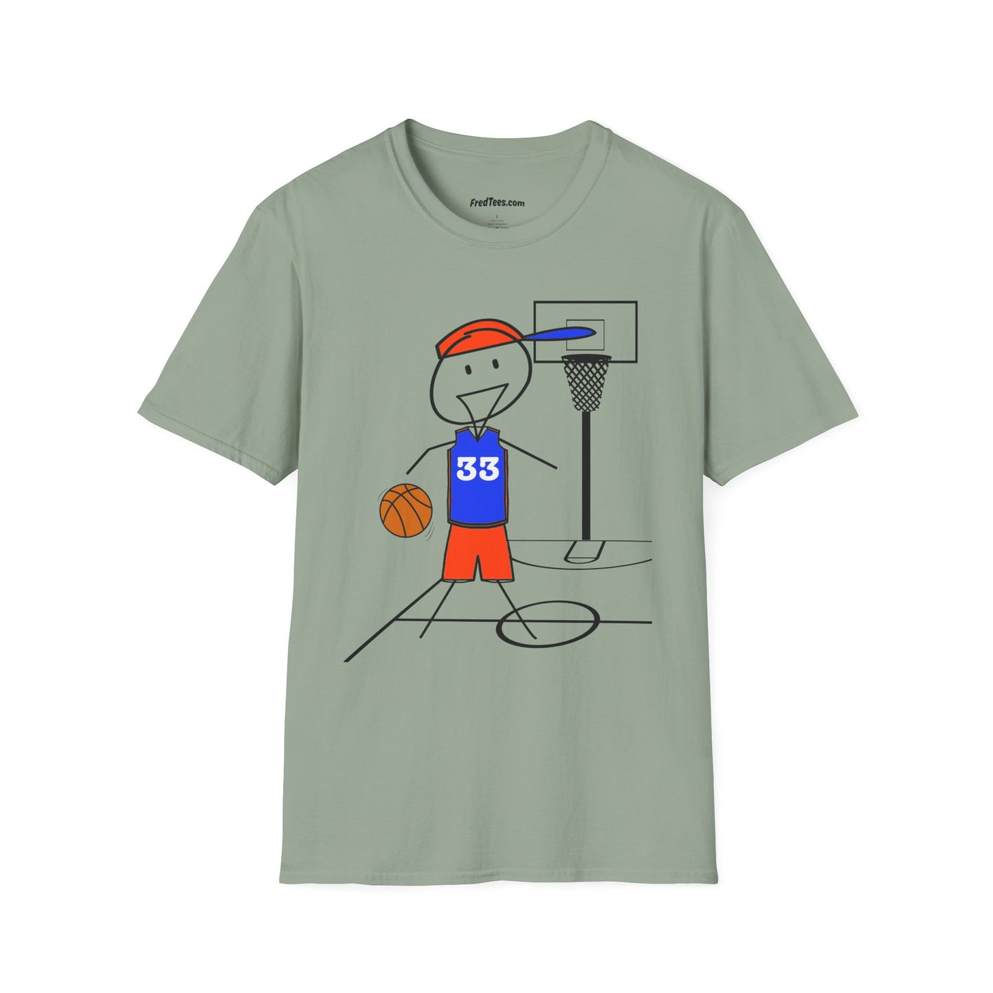 FRED is ready for the court! His forever motto - HAVE FUN, PLAY HARD, DON’T QUIT! Orange & Royal