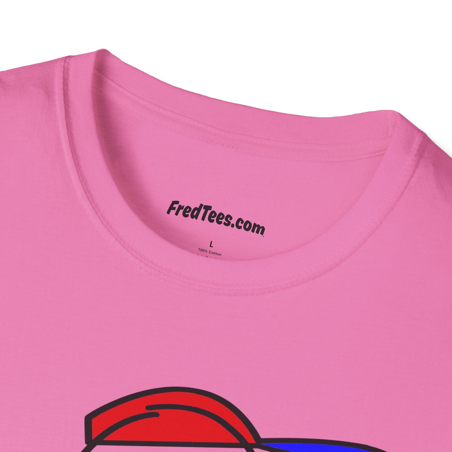 FRED is ready to PLAY BALL! His forever motto - HAVE FUN, PLAY HARD, DON’T QUIT! Red, White & Blue Pinstripe