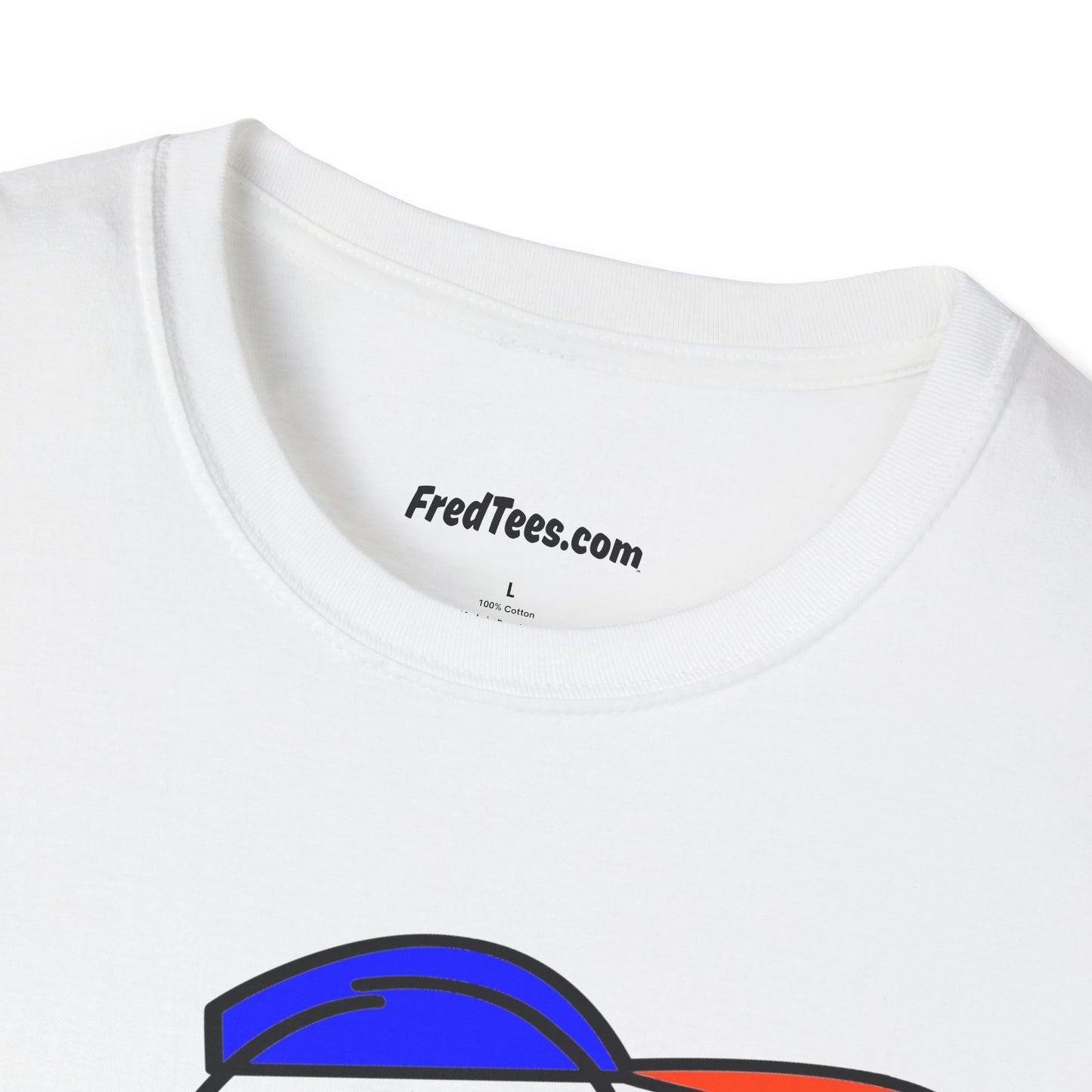 FRED is ready to PLAY BALL! His forever motto - HAVE FUN, PLAY HARD, DON’T QUIT! Orange & Royal Pinstripe