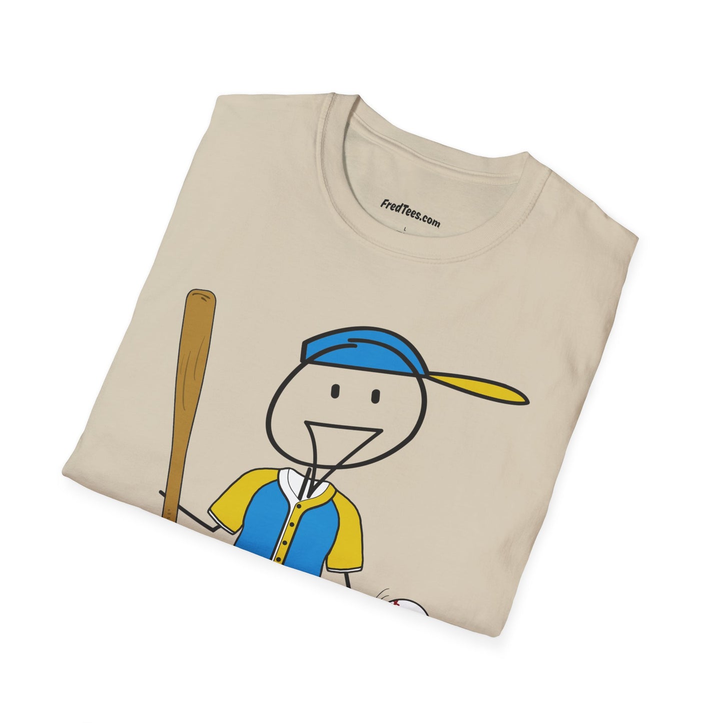 FRED is ready to PLAY BALL! His forever motto - HAVE FUN, PLAY HARD, DON’T QUIT! Aqua & Yellow