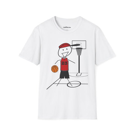 FRED is ready for the court! His forever motto - HAVE FUN, PLAY HARD, DON’T QUIT! Red & Black
