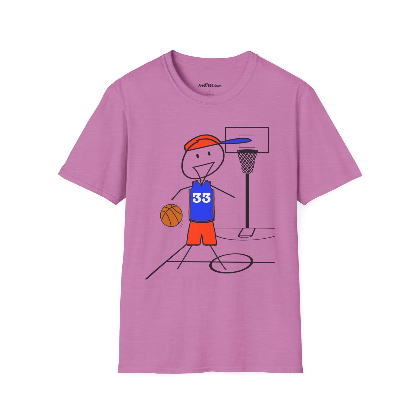 FRED is ready for the court! His forever motto - HAVE FUN, PLAY HARD, DON’T QUIT! Orange & Royal
