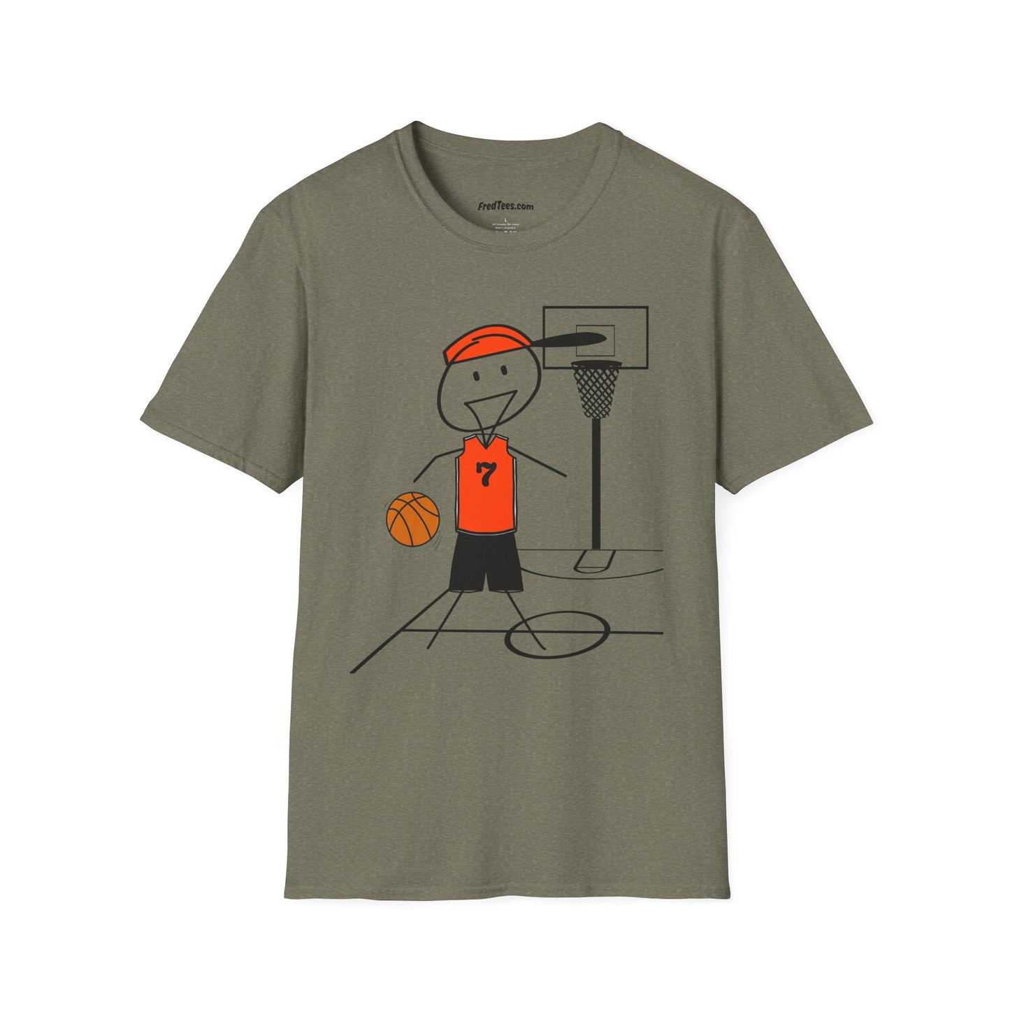 FRED is ready for the court! His forever motto - HAVE FUN, PLAY HARD, DON’T QUIT! Orange & Black