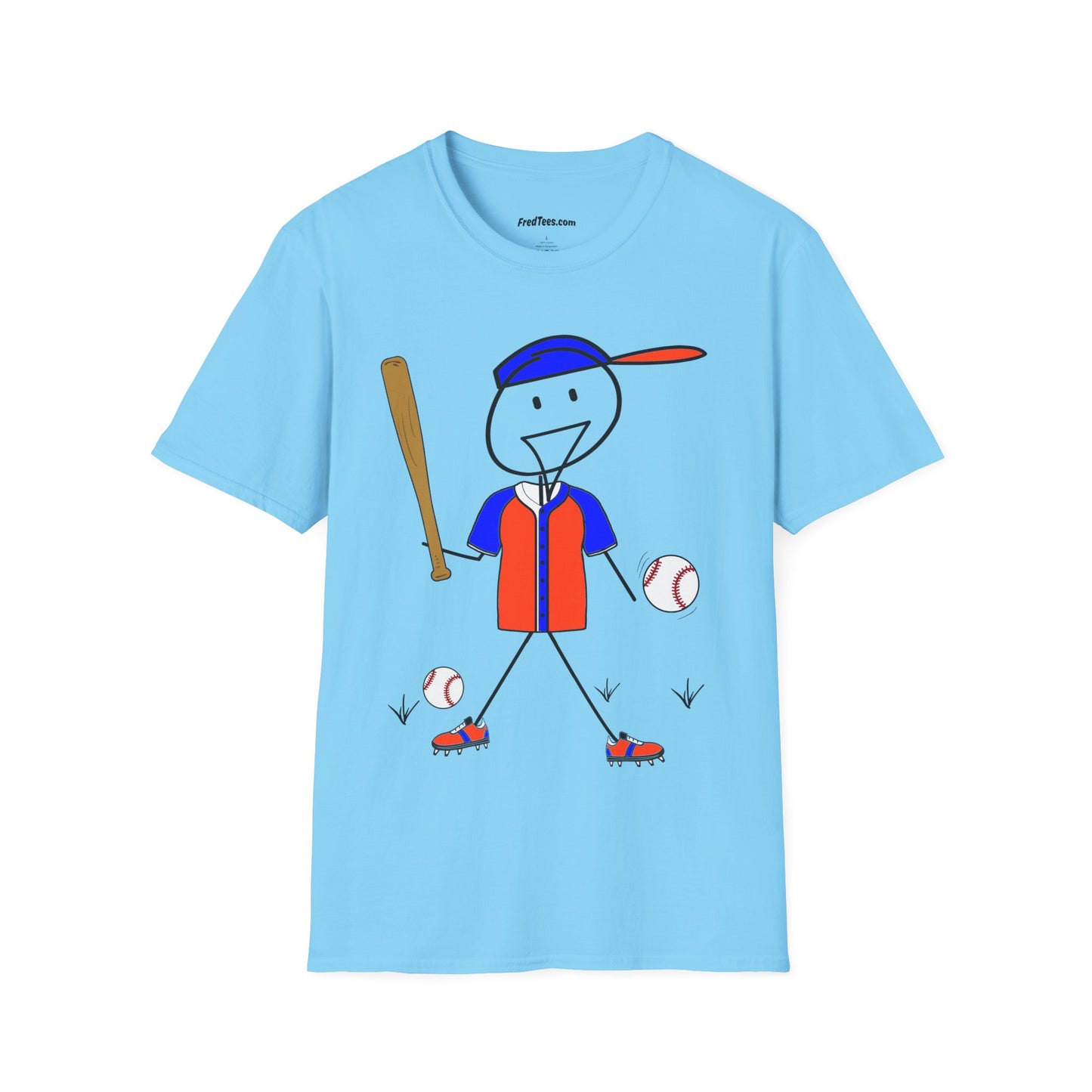 FRED is ready to PLAY BALL! His forever motto - HAVE FUN, PLAY HARD, DON’T QUIT! Orange & Royal