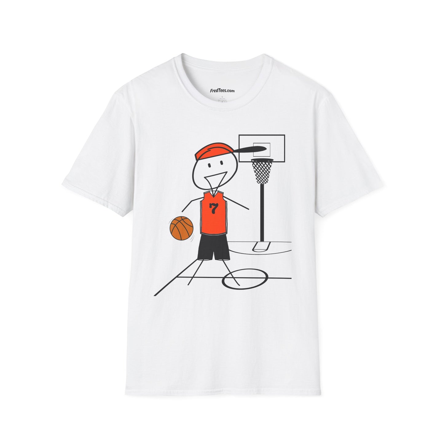 FRED is ready for the court! His forever motto - HAVE FUN, PLAY HARD, DON’T QUIT! Orange & Black