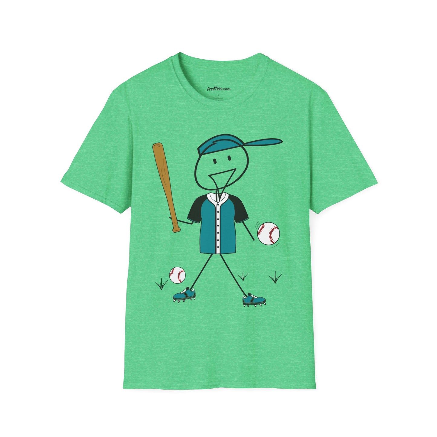 FRED is ready to PLAY BALL! His forever motto - HAVE FUN, PLAY HARD, DON’T QUIT! Teal & Black