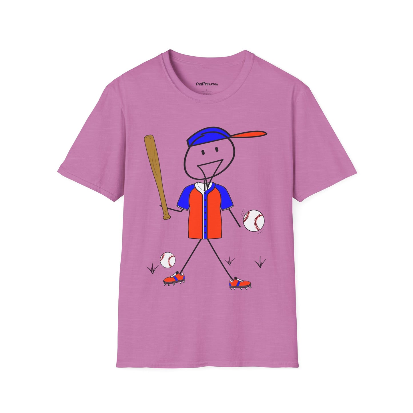 FRED is ready to PLAY BALL! His forever motto - HAVE FUN, PLAY HARD, DON’T QUIT! Orange & Royal