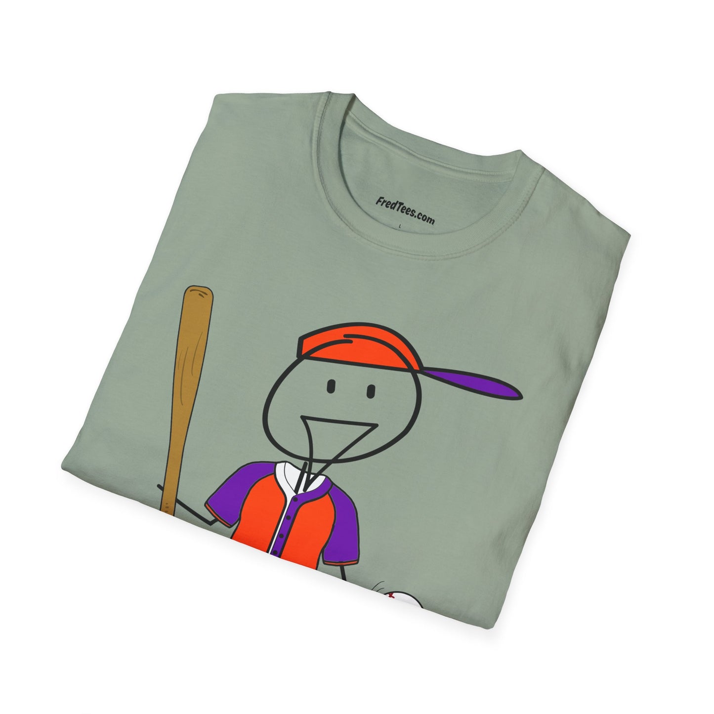 FRED is ready to PLAY BALL! His forever motto - HAVE FUN, PLAY HARD, DON’T QUIT! Orange & Purple