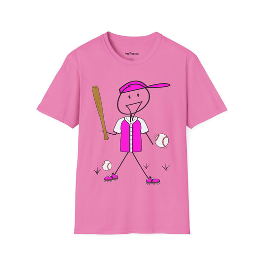 FRED is ready to PLAY BALL! His forever motto - HAVE FUN, PLAY HARD, DON’T QUIT! Hot Pink
