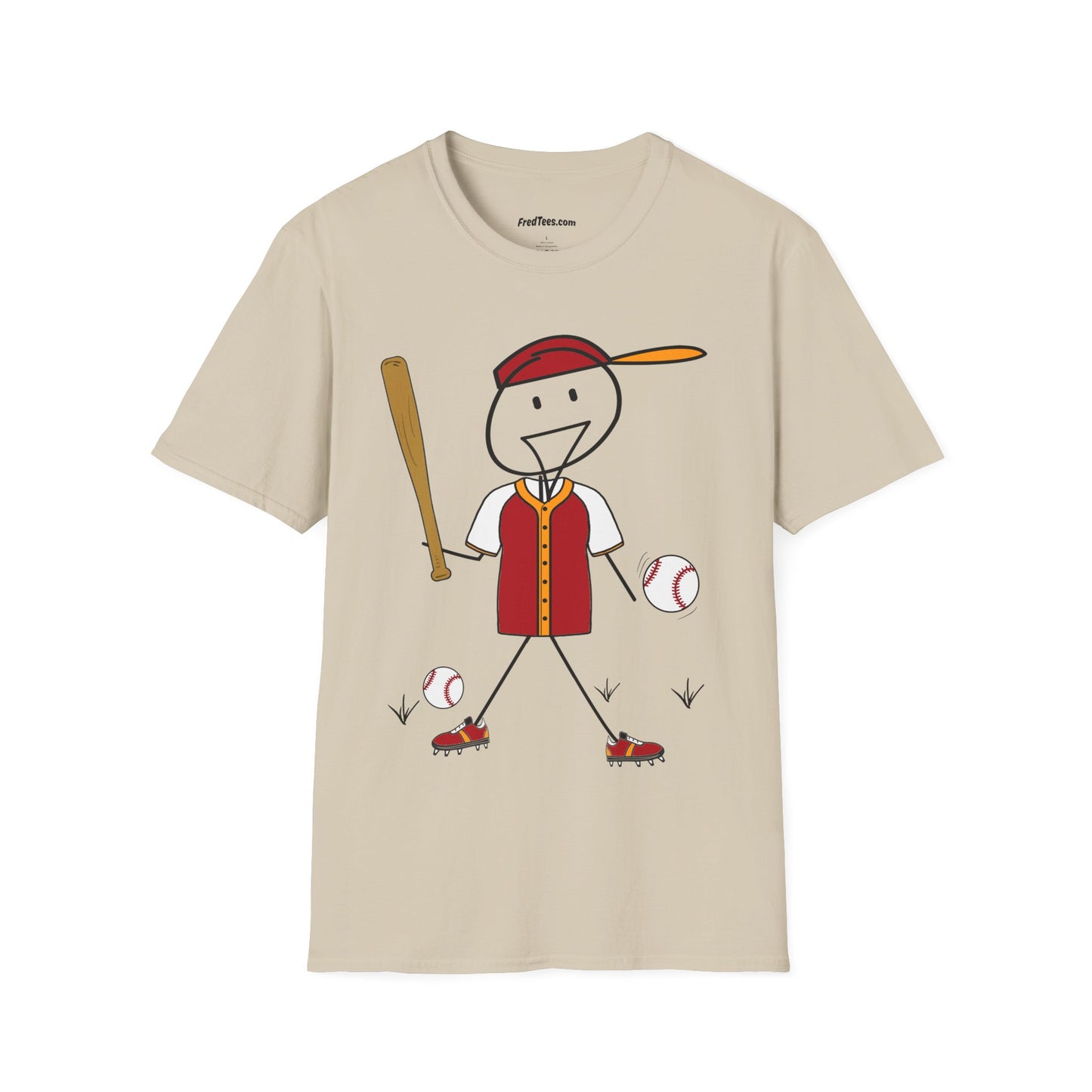 FRED is ready to PLAY BALL! His forever motto - HAVE FUN, PLAY HARD, DON’T QUIT! Red and gold