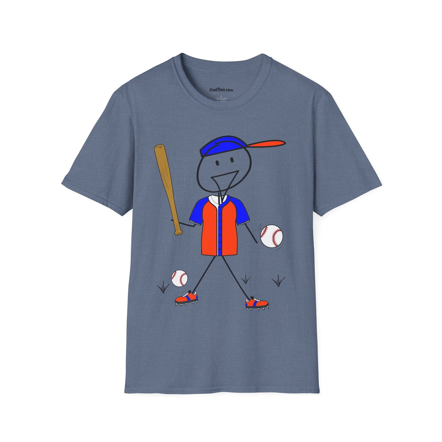 FRED is ready to PLAY BALL! His forever motto - HAVE FUN, PLAY HARD, DON’T QUIT! Orange & Royal