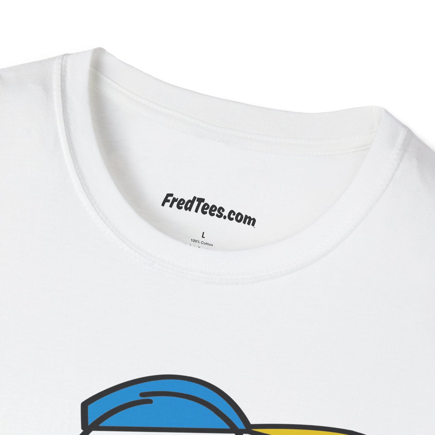 FRED is ready to PLAY BALL! His forever motto - HAVE FUN, PLAY HARD, DON’T QUIT! Aqua & Yellow Pinstripe