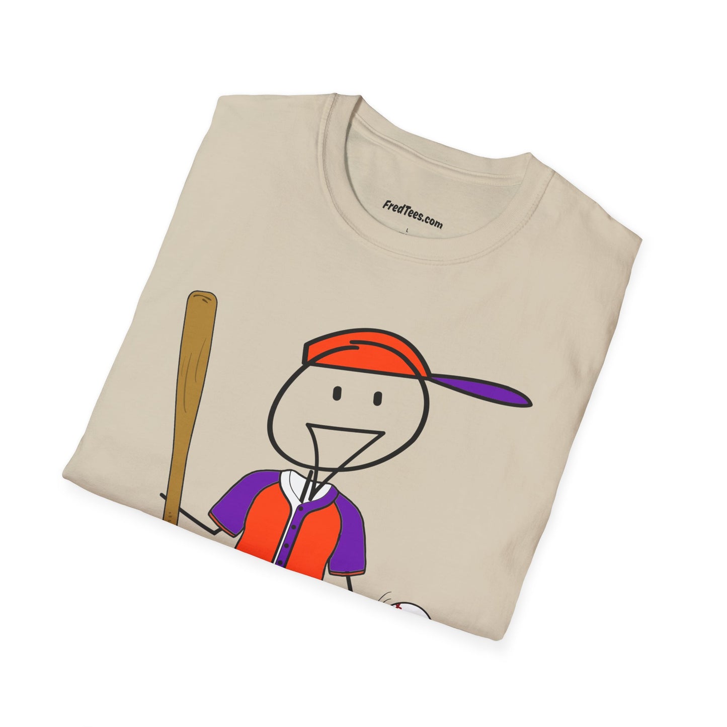 FRED is ready to PLAY BALL! His forever motto - HAVE FUN, PLAY HARD, DON’T QUIT! Orange & Purple