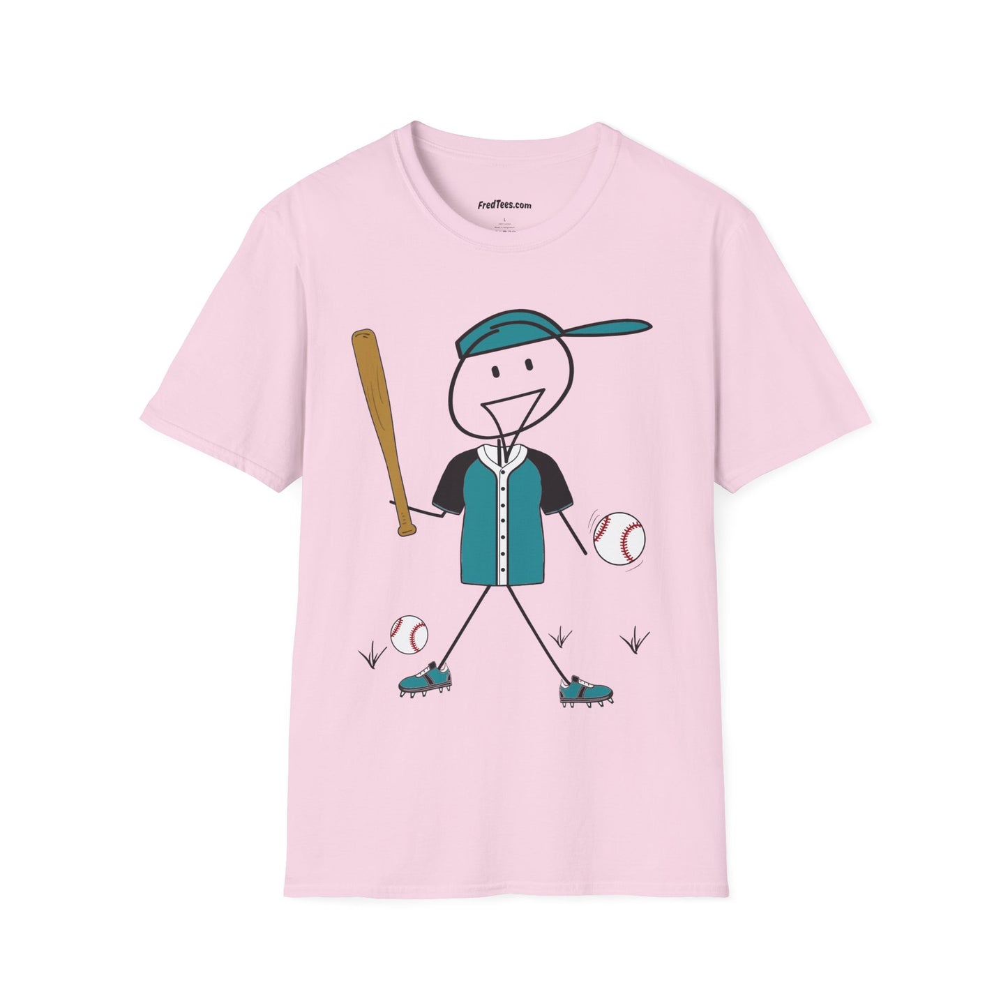 FRED is ready to PLAY BALL! His forever motto - HAVE FUN, PLAY HARD, DON’T QUIT! Teal & Black